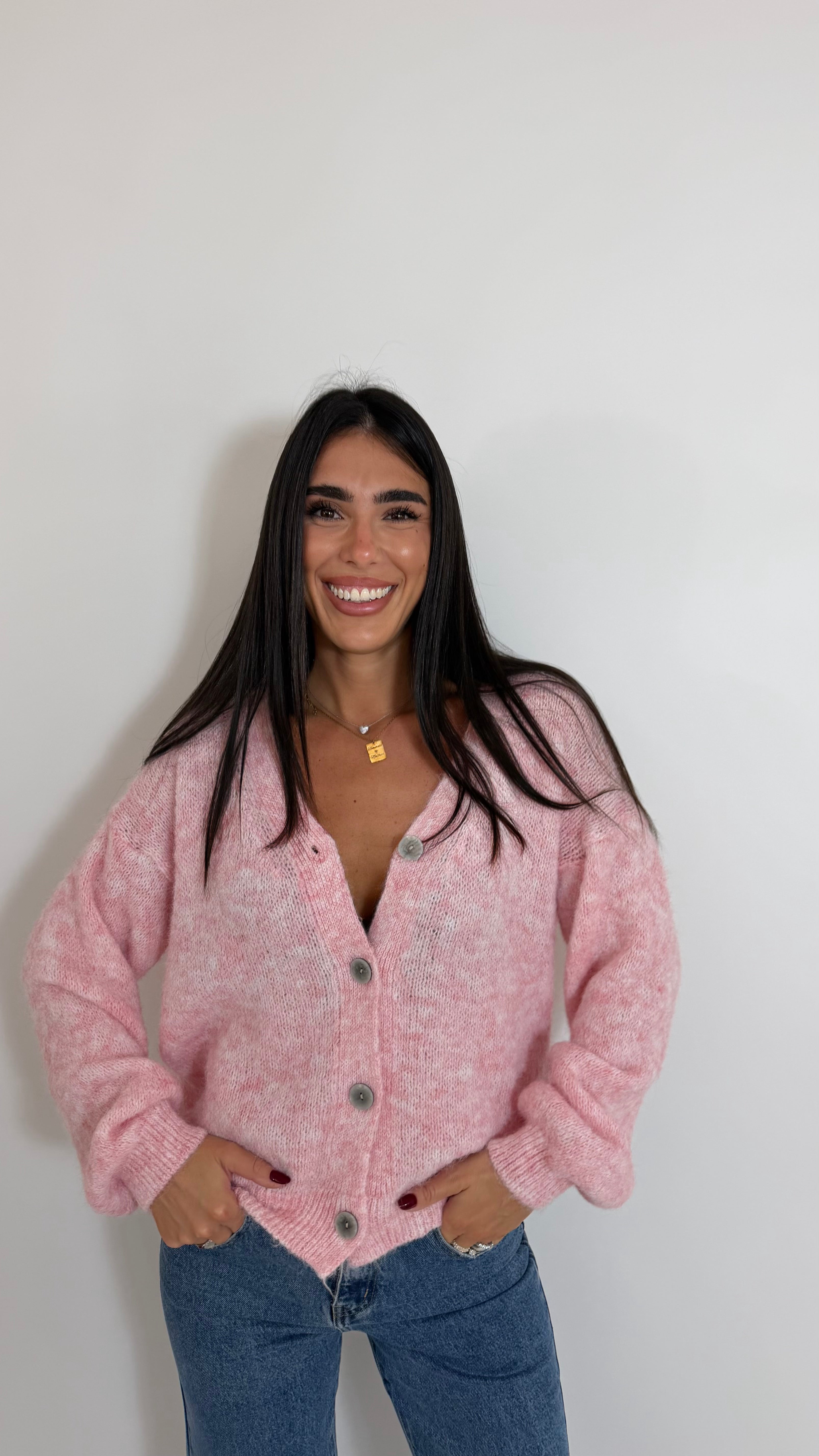 Cardigan Soft Touch Rosa