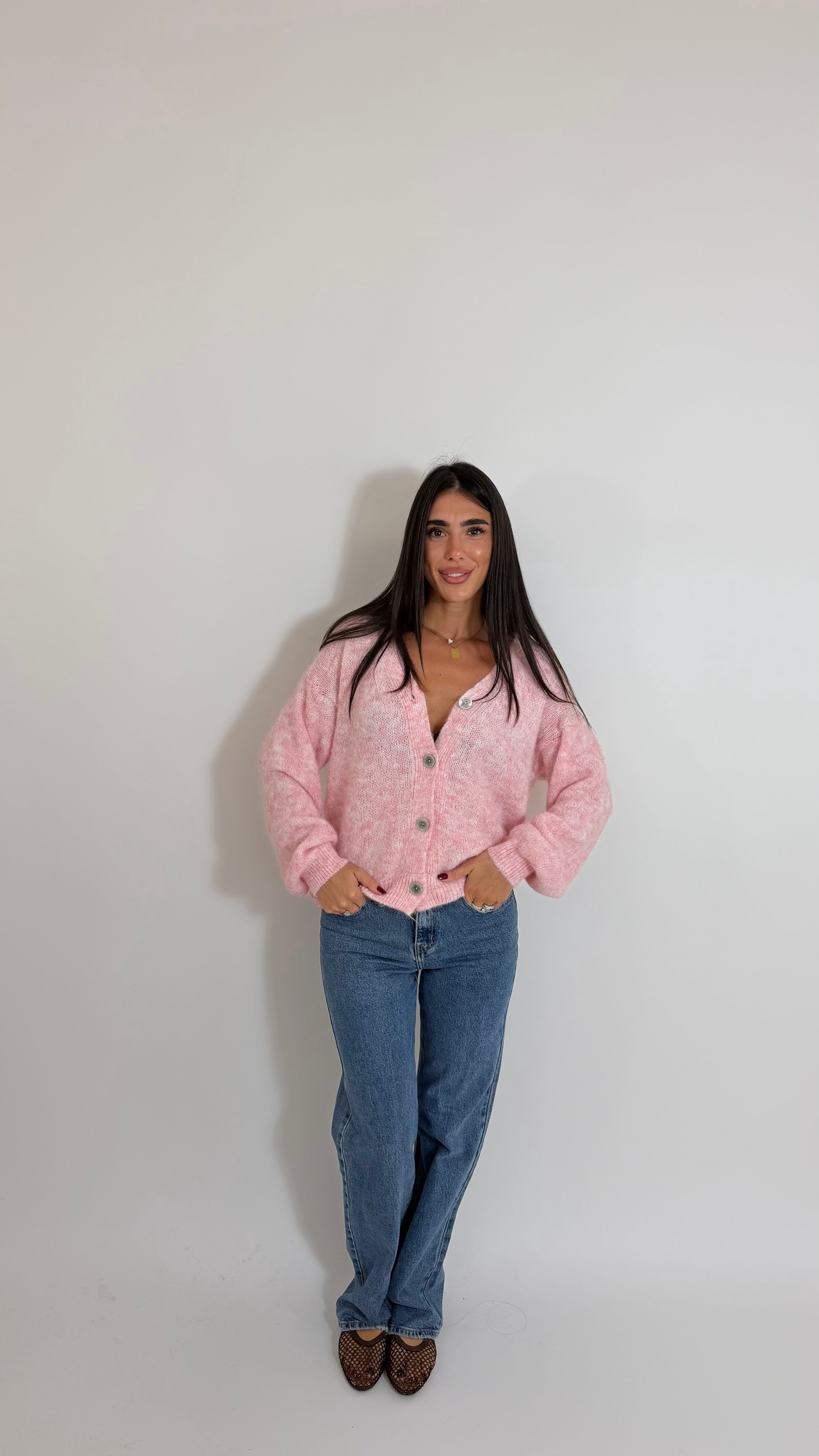 Cardigan Soft Touch Rosa