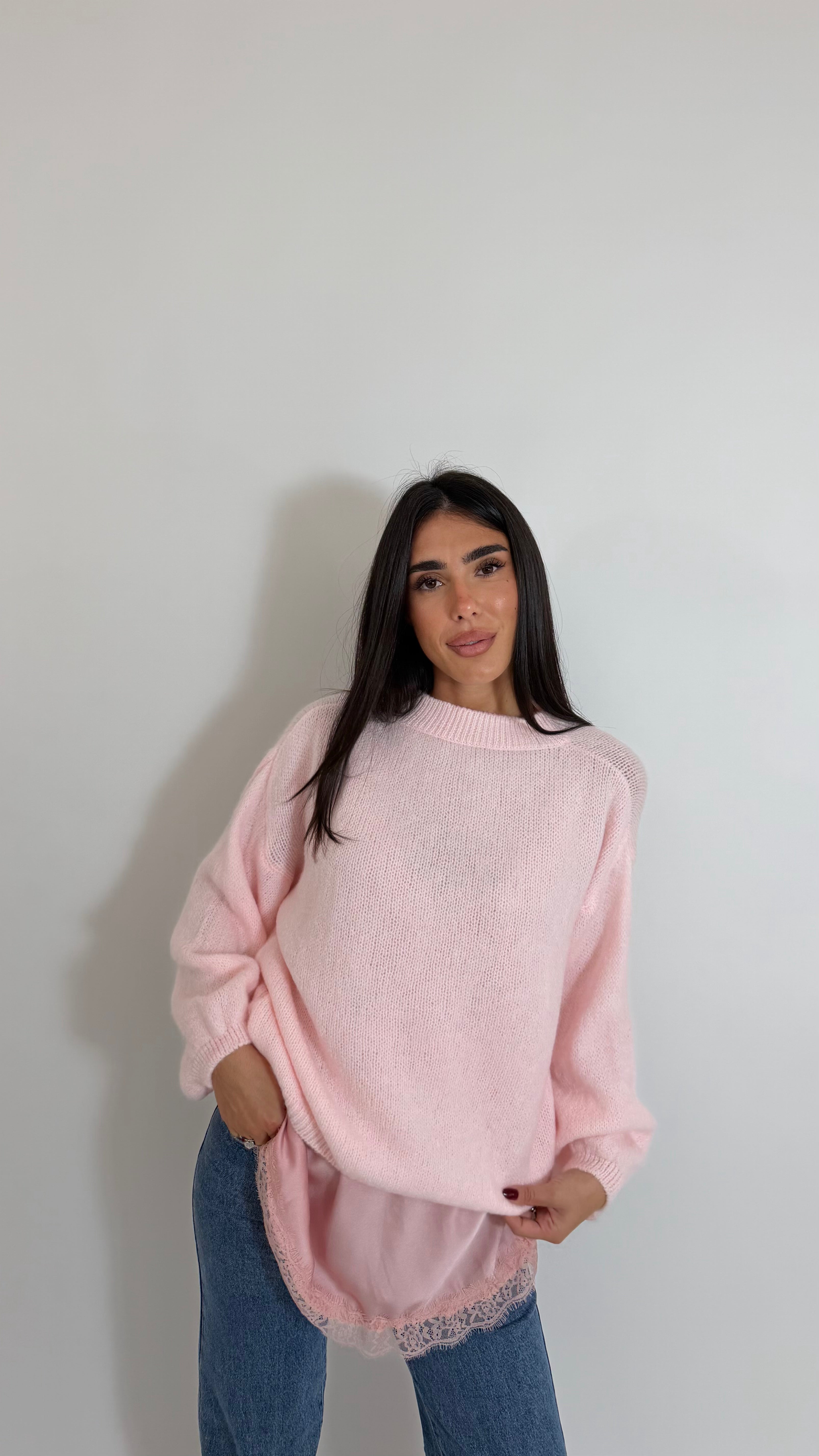 Pull Cozy Over Rosa