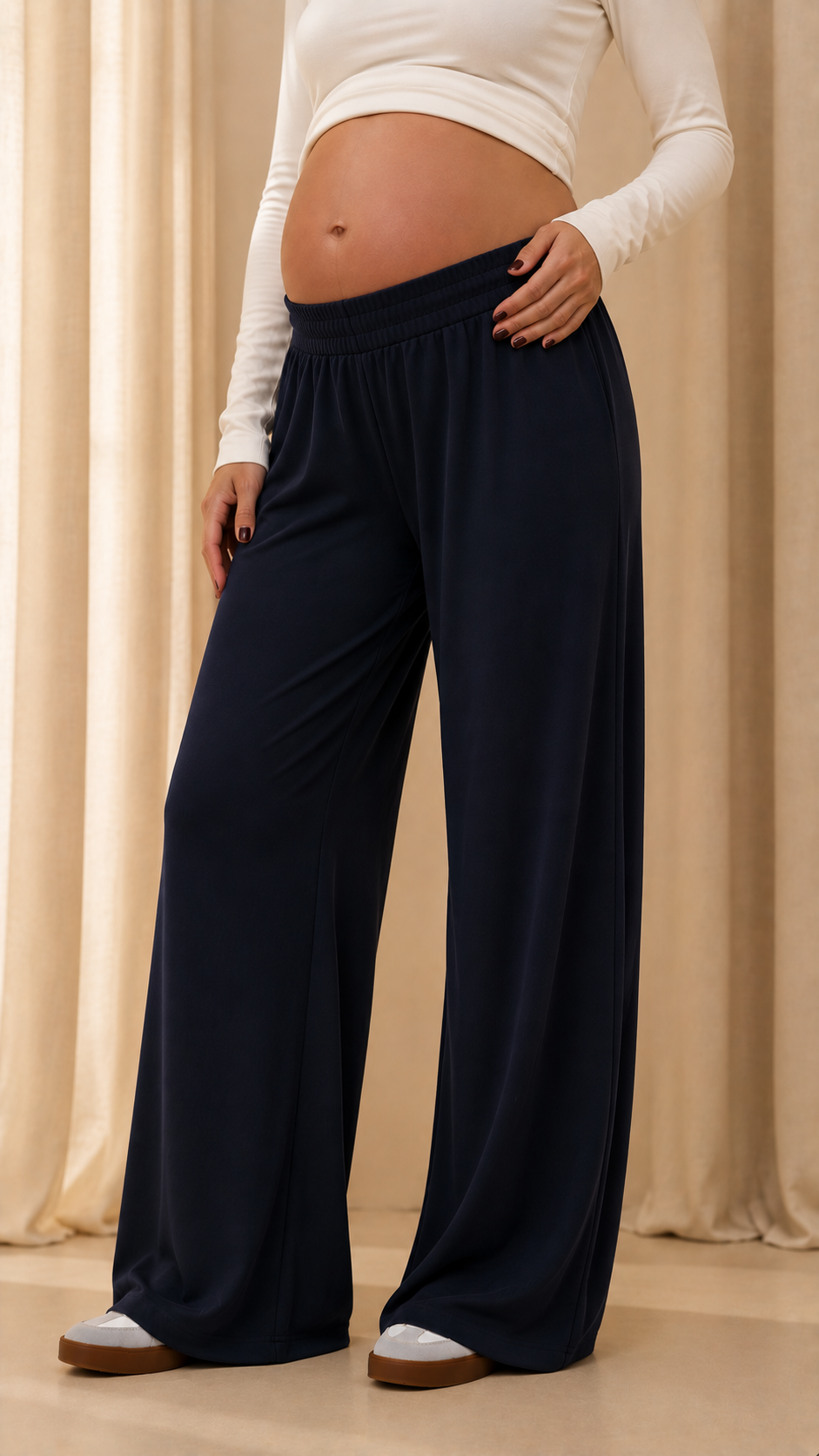 Panta Tuta Flare Blu Notte