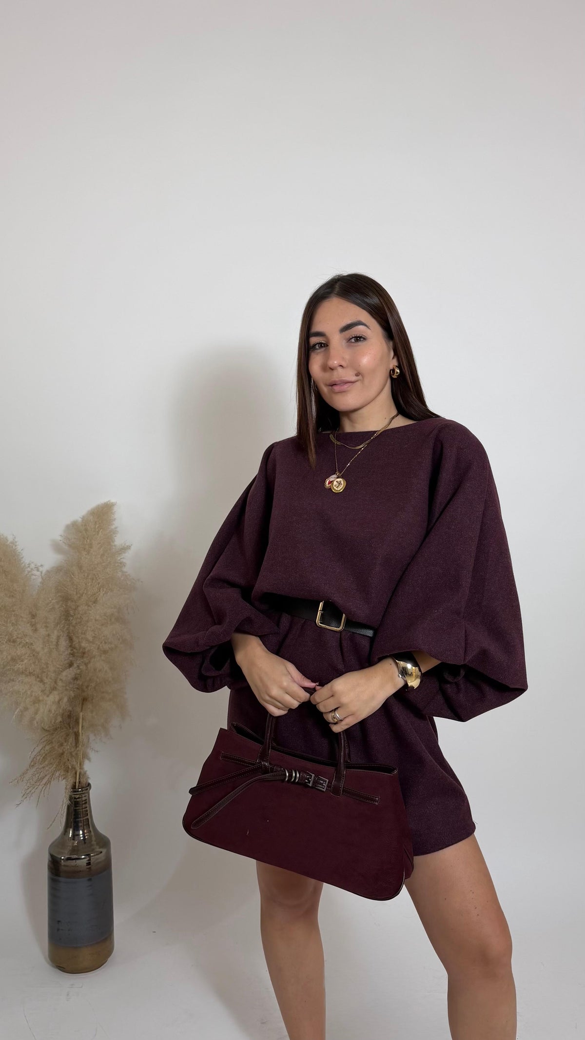 Capsula Dress Merlot