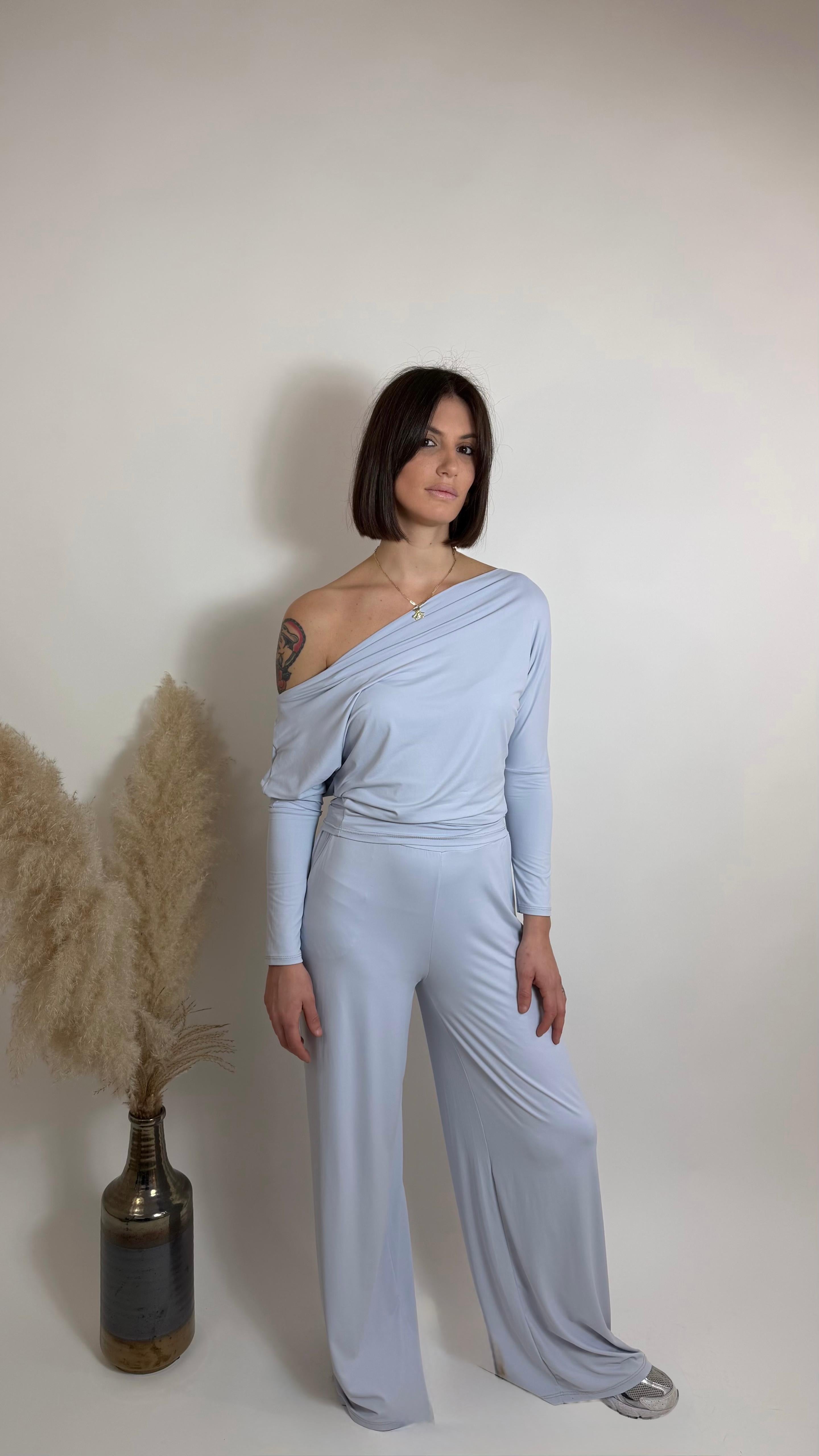 Pantalone Yoga Second Skin / Ghiaccio