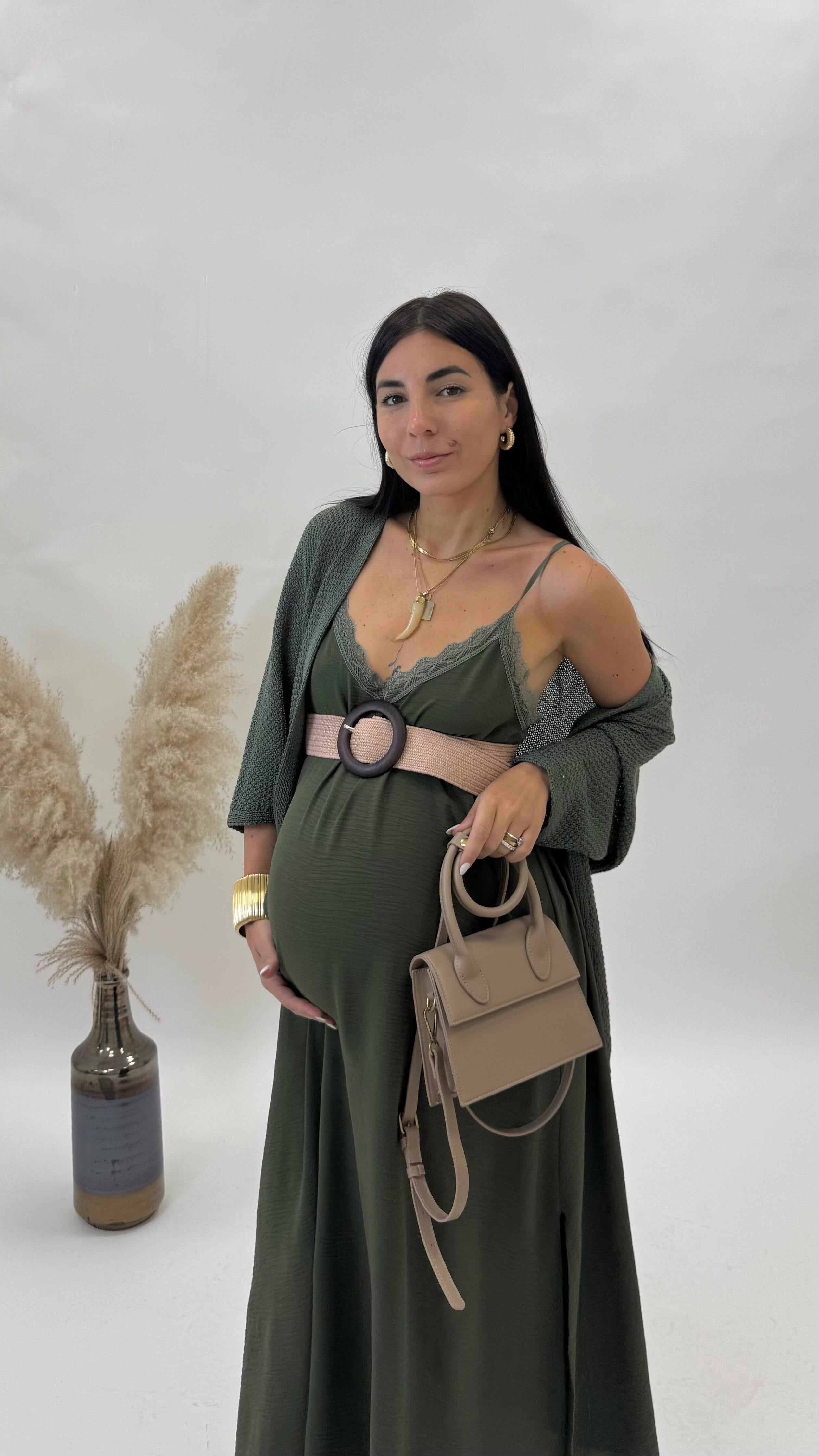 Slip Dress Verde Utility