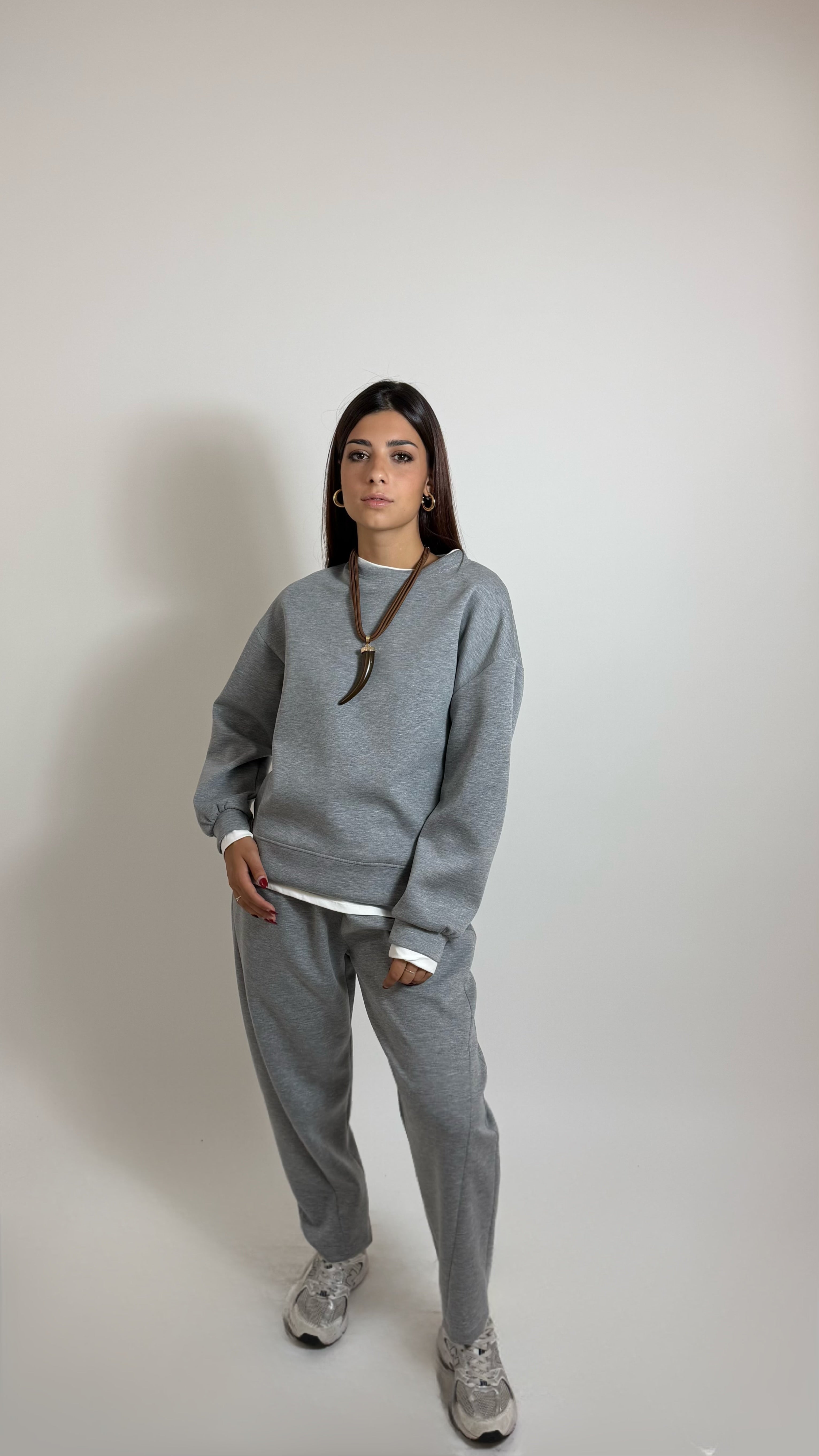 Pantalone Felpa Grigio