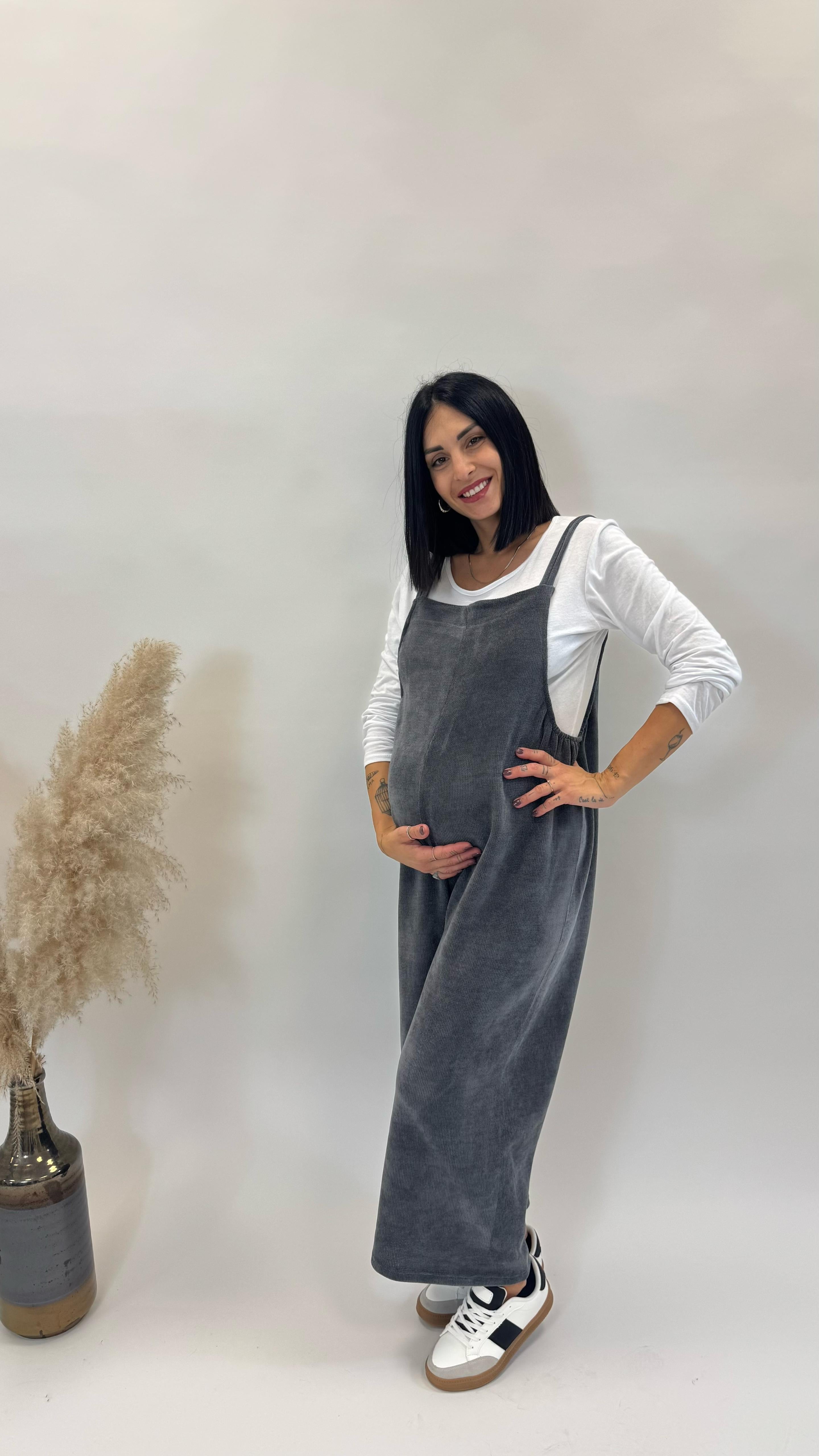 Salopette Comfy Grigio Antracite