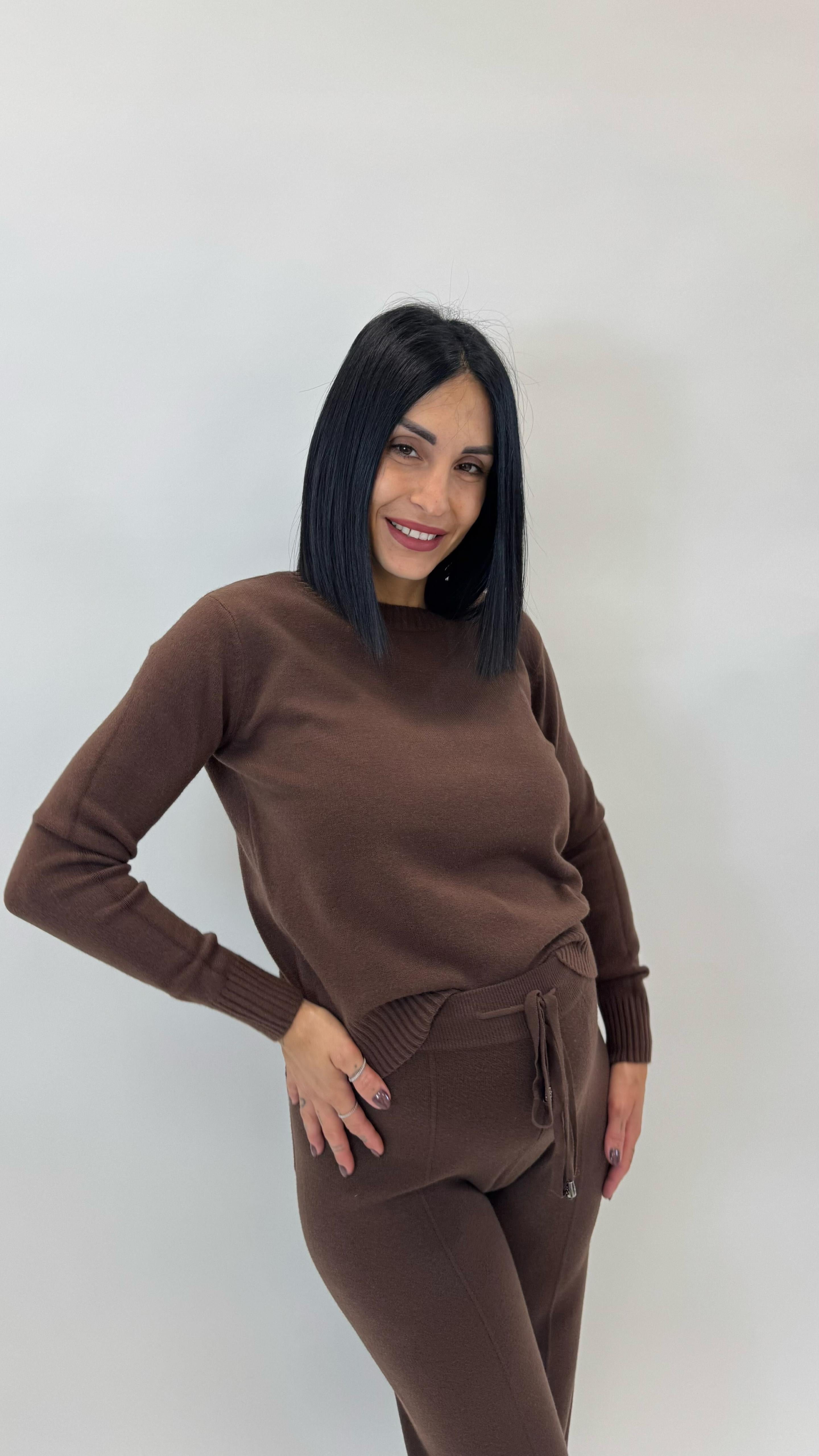 Pull Maglina Morbida Top Quality Choco