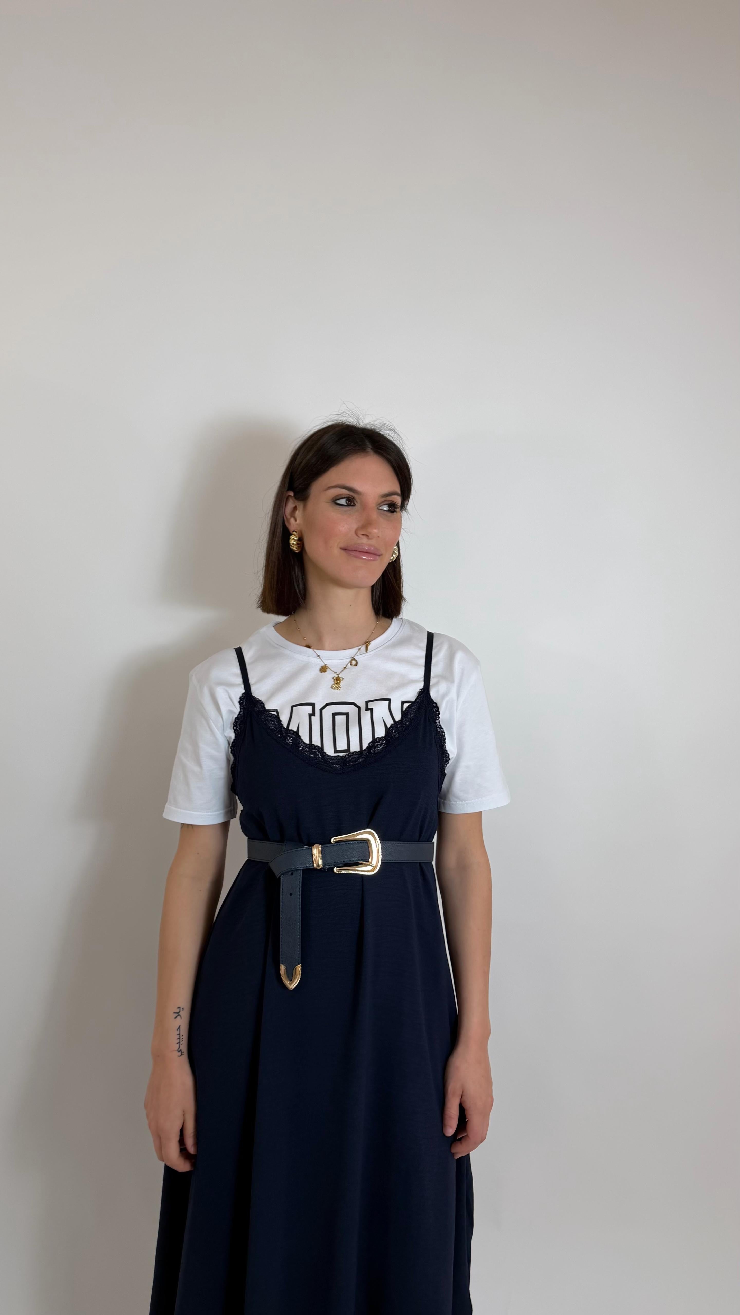 Slip Dress Blu Notte