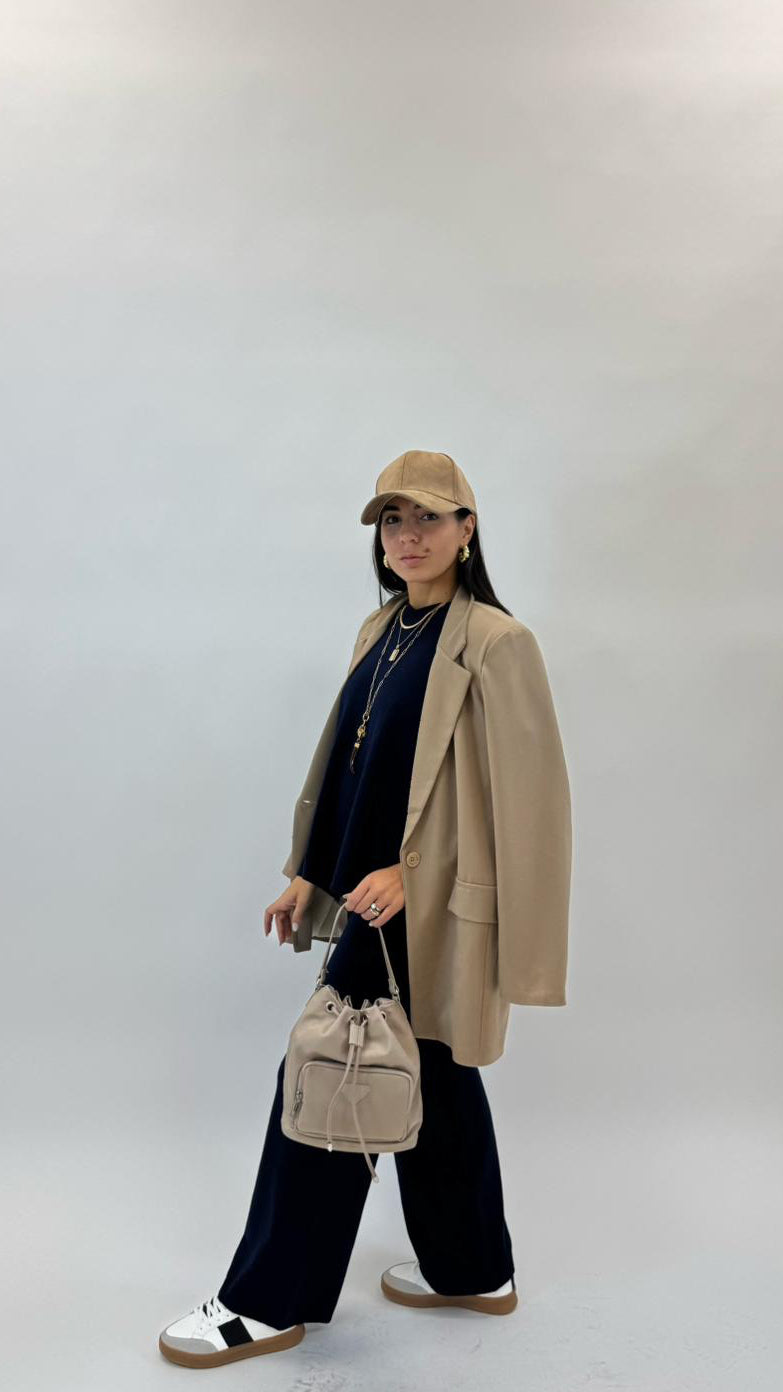 Sporty Set Maglina Morbida Blu Notte
