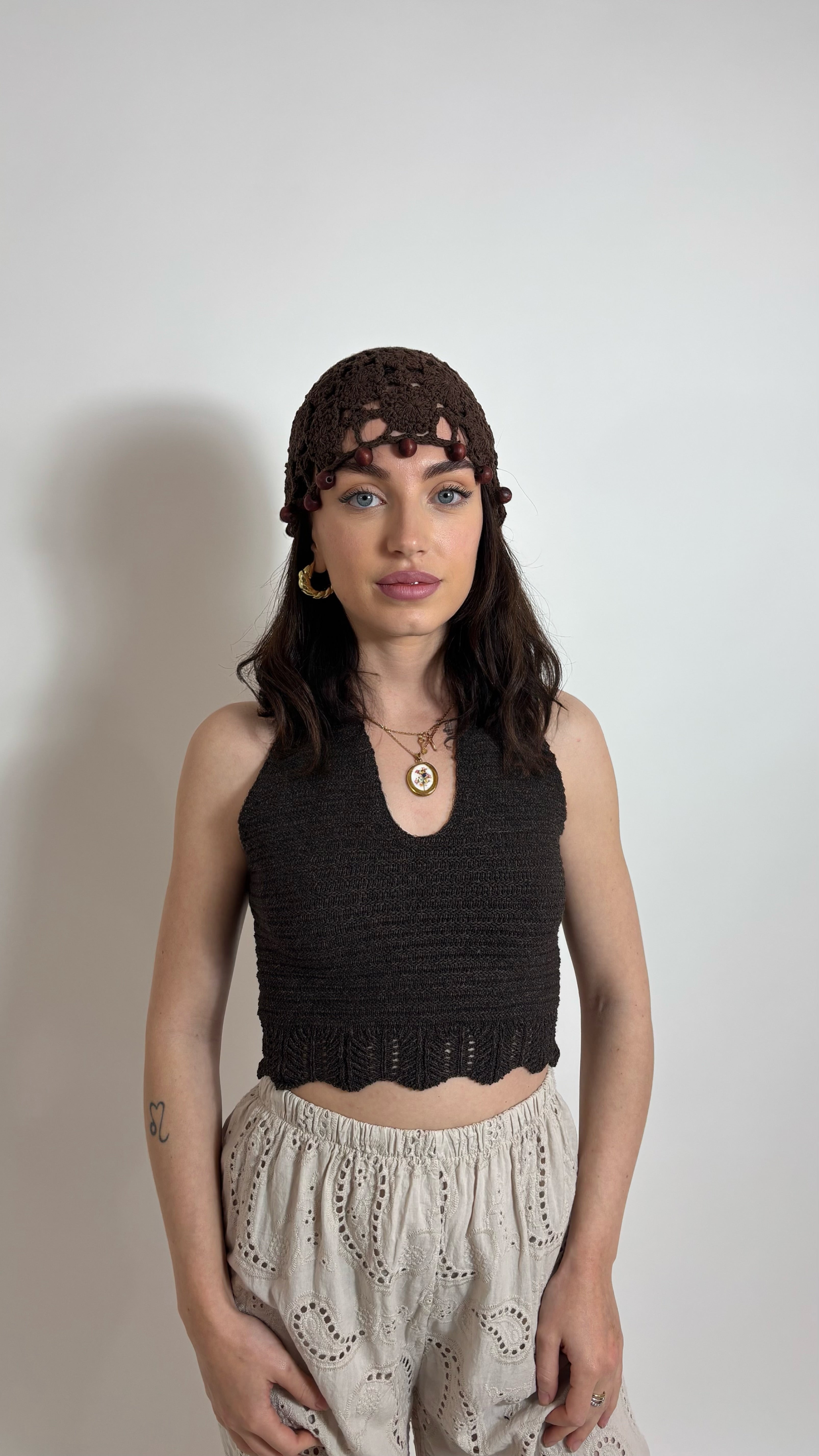 Top Crochet Positano Choco