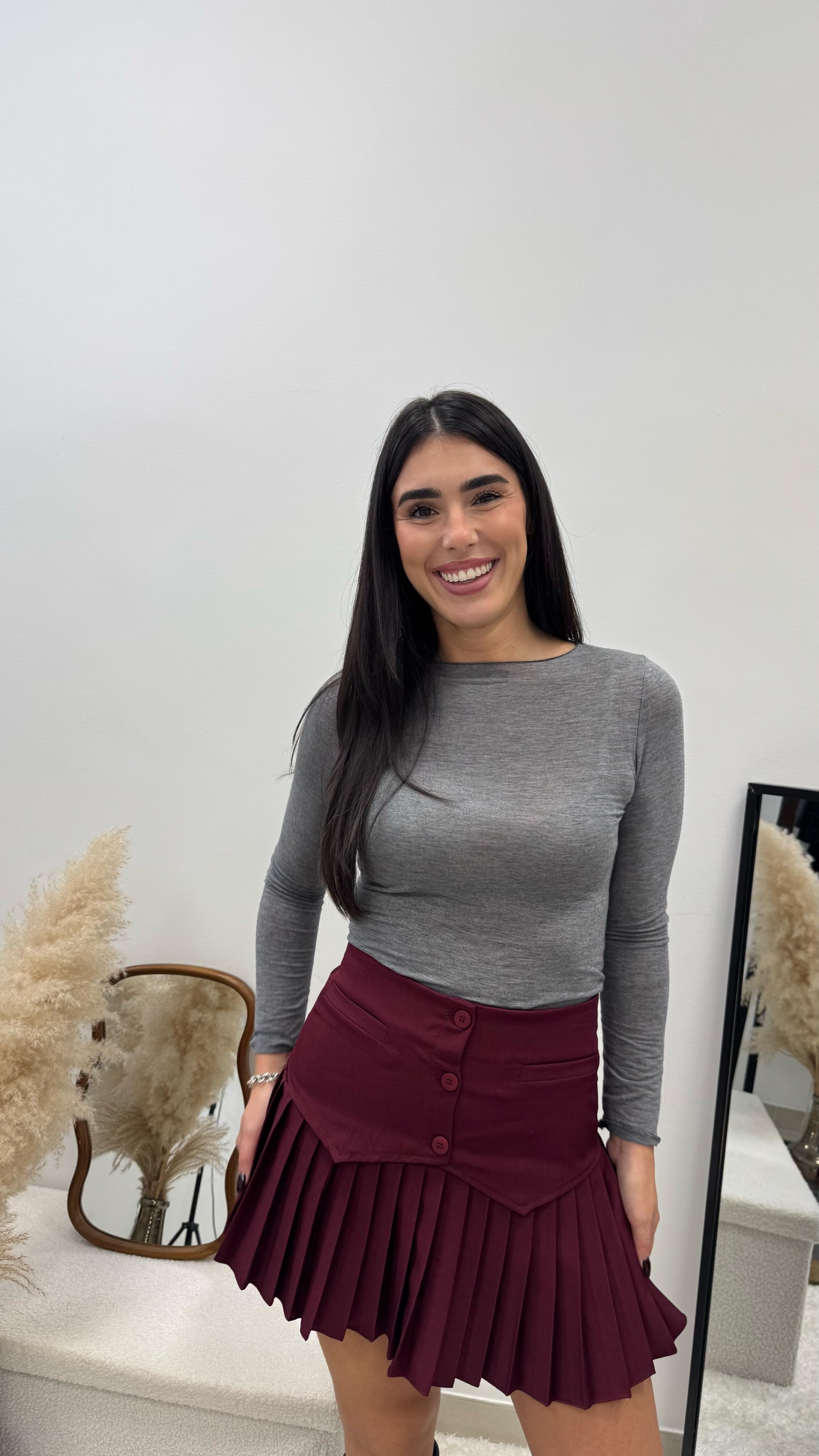 Mini City College Burgundy