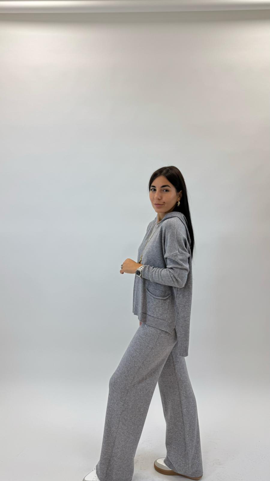 Sporty Set Maglina Morbida Grigio Perla