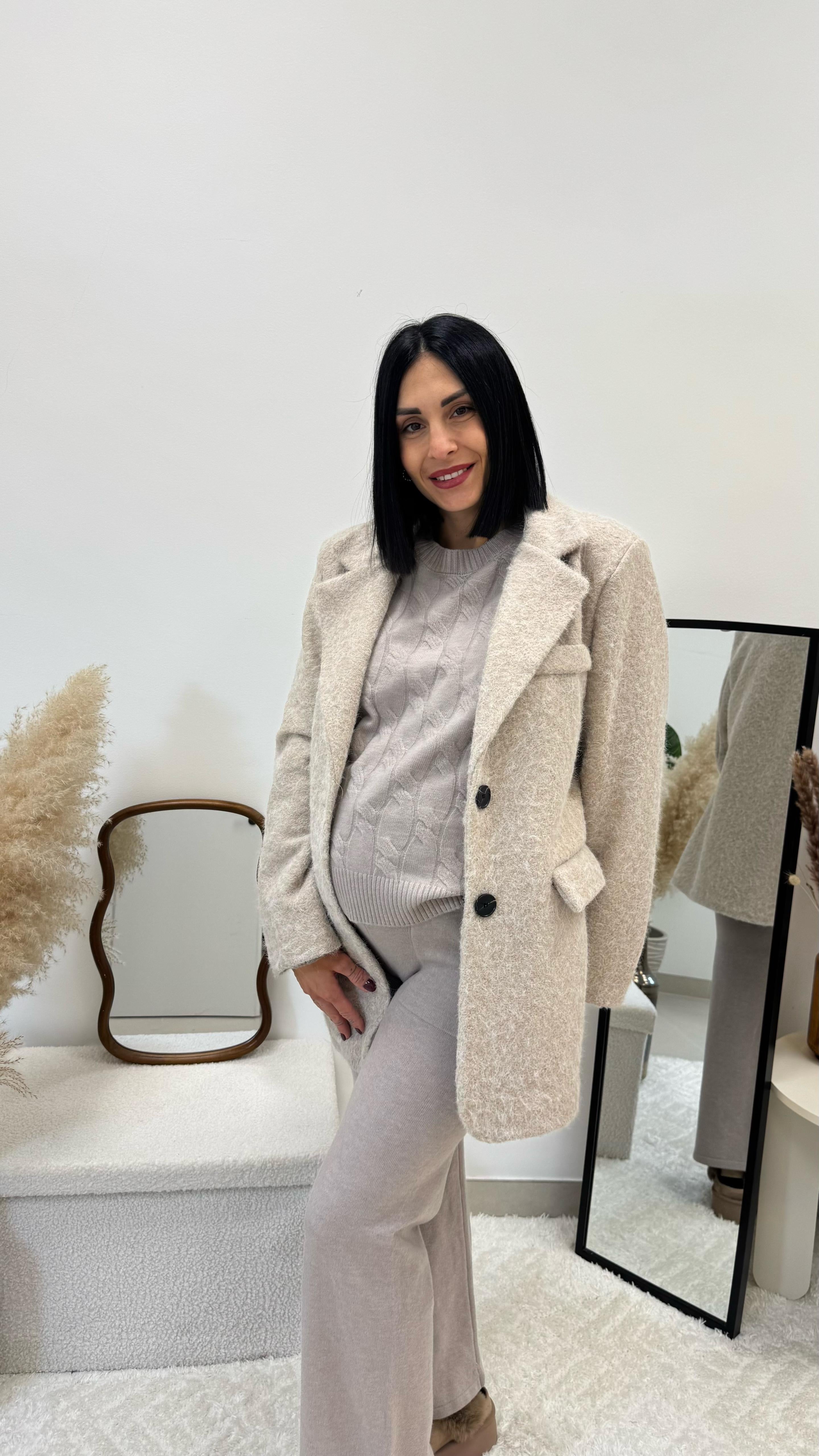 Cozy Coat Simil Teddy Burro