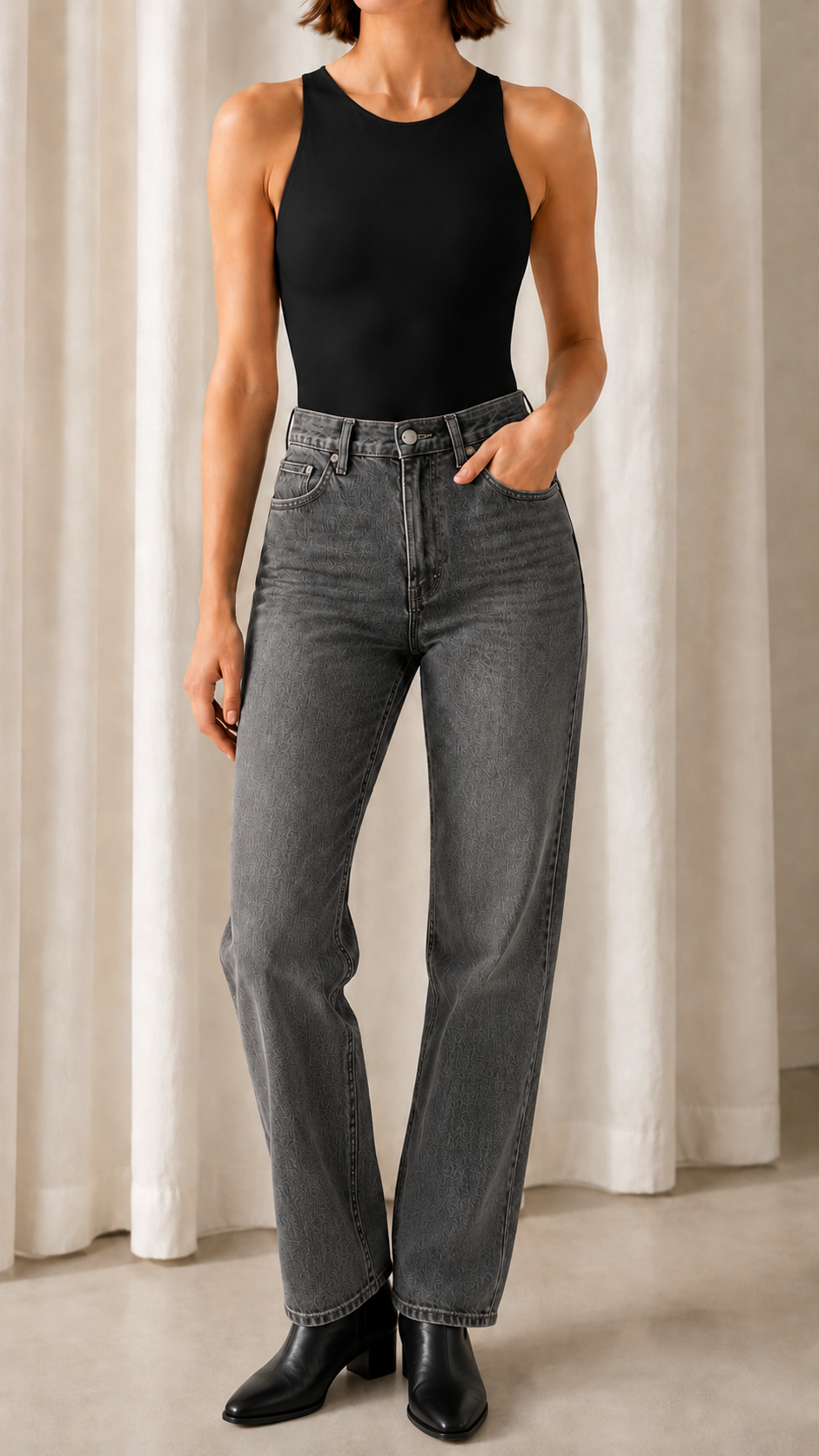 Body Scollo Halter Nero