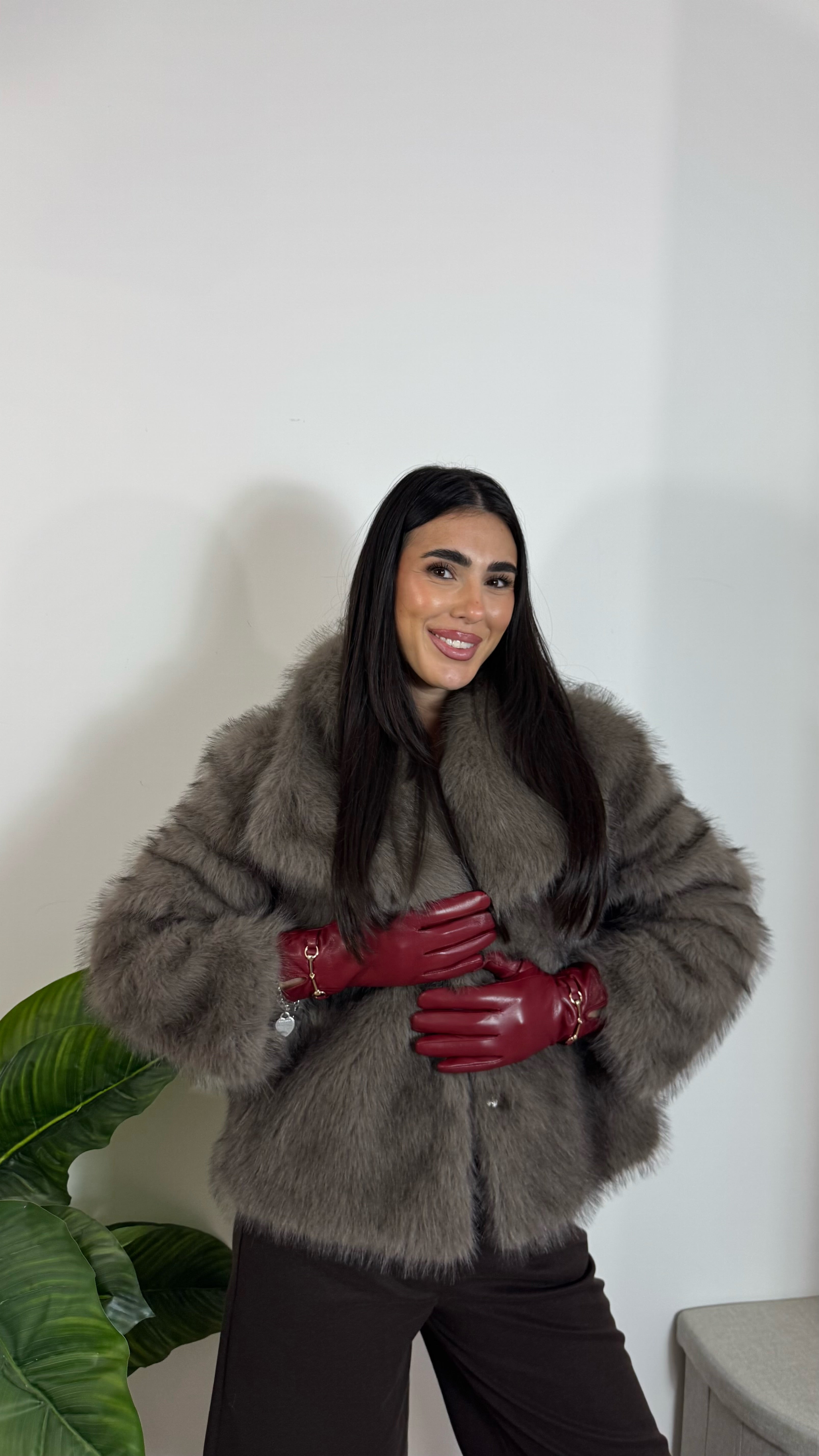 Guanti Similpelle Red