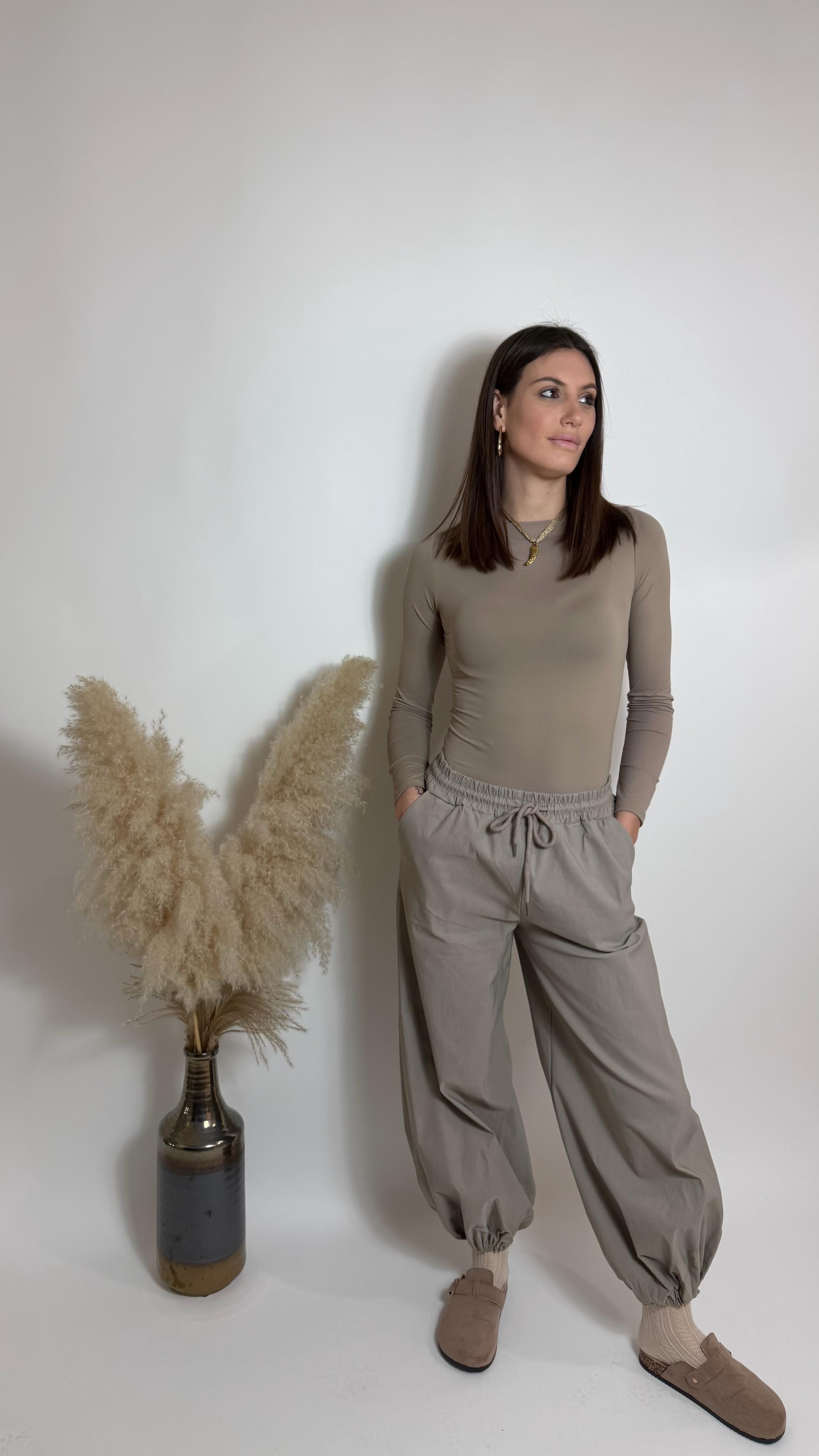 Pantalone Soft Raw Tortora