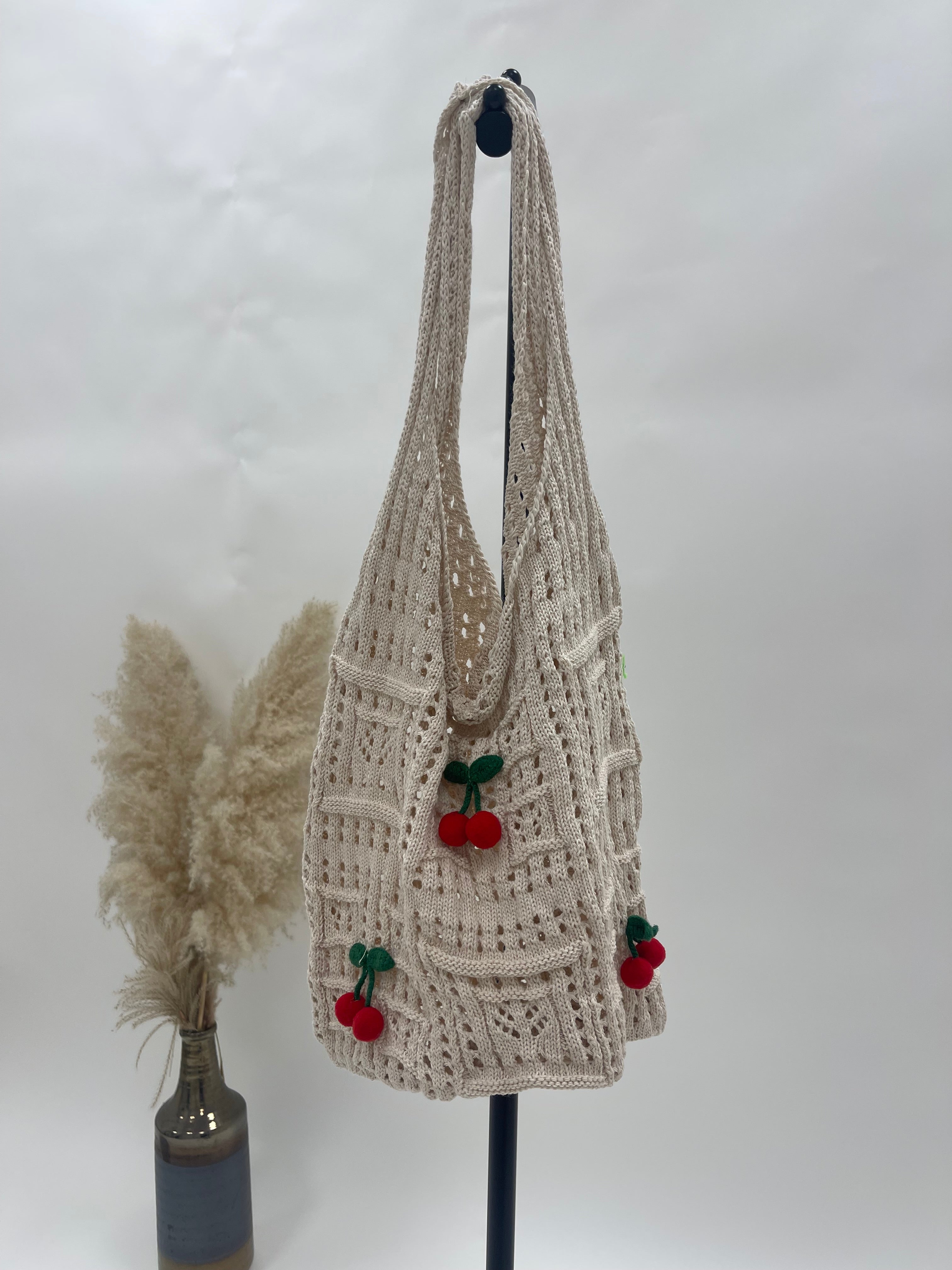 Maxi Bag Handmade Cherry Ecru