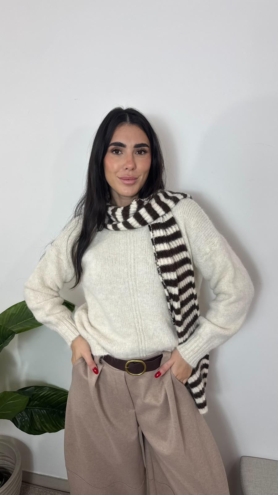 Pull Cozy Scarf Burro