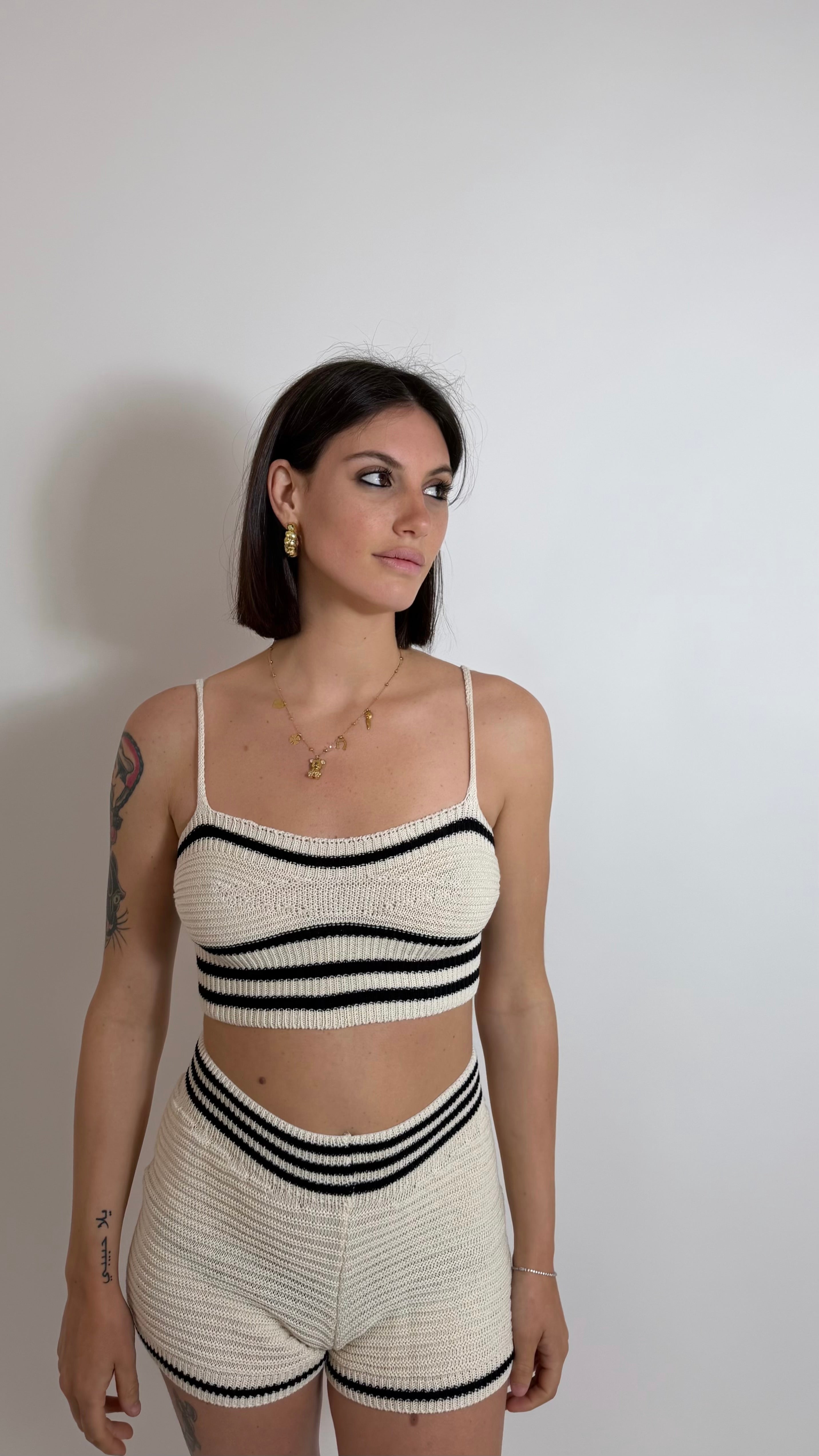 Coordinato Crochet Riviera Burro