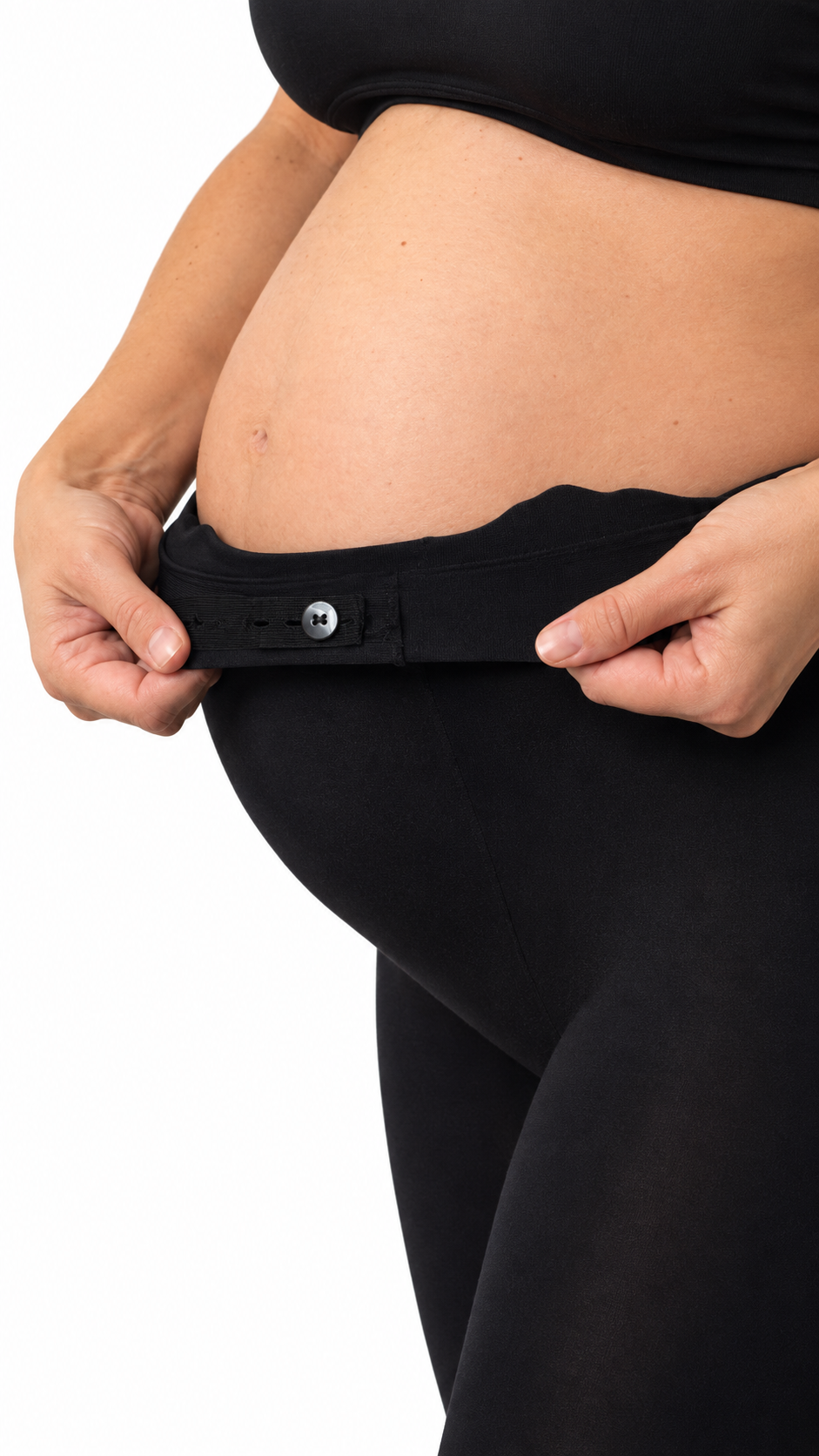 Collant 180 Den “MomToBeApproved” Black