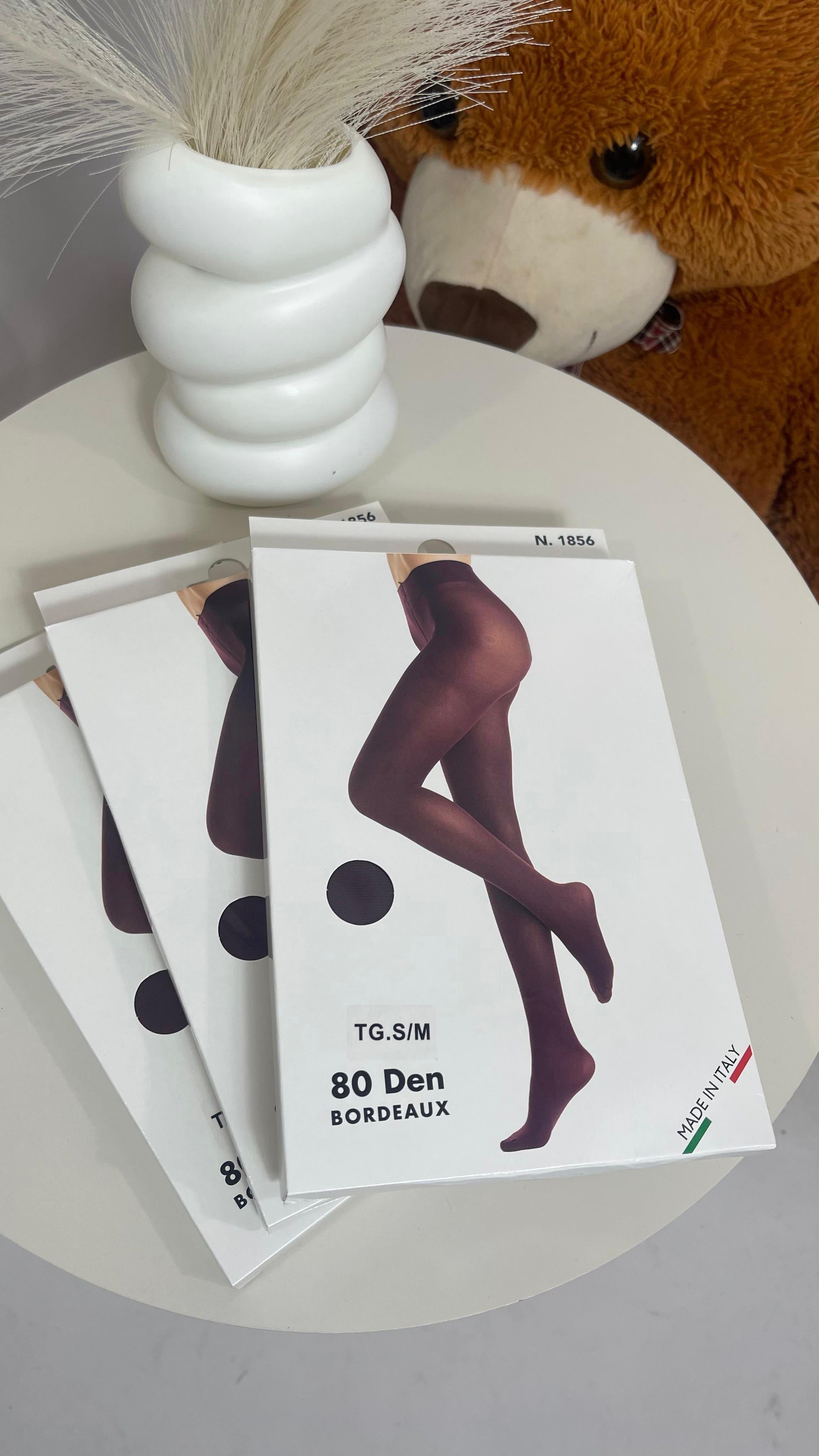 Collant 80 Den Burgundy