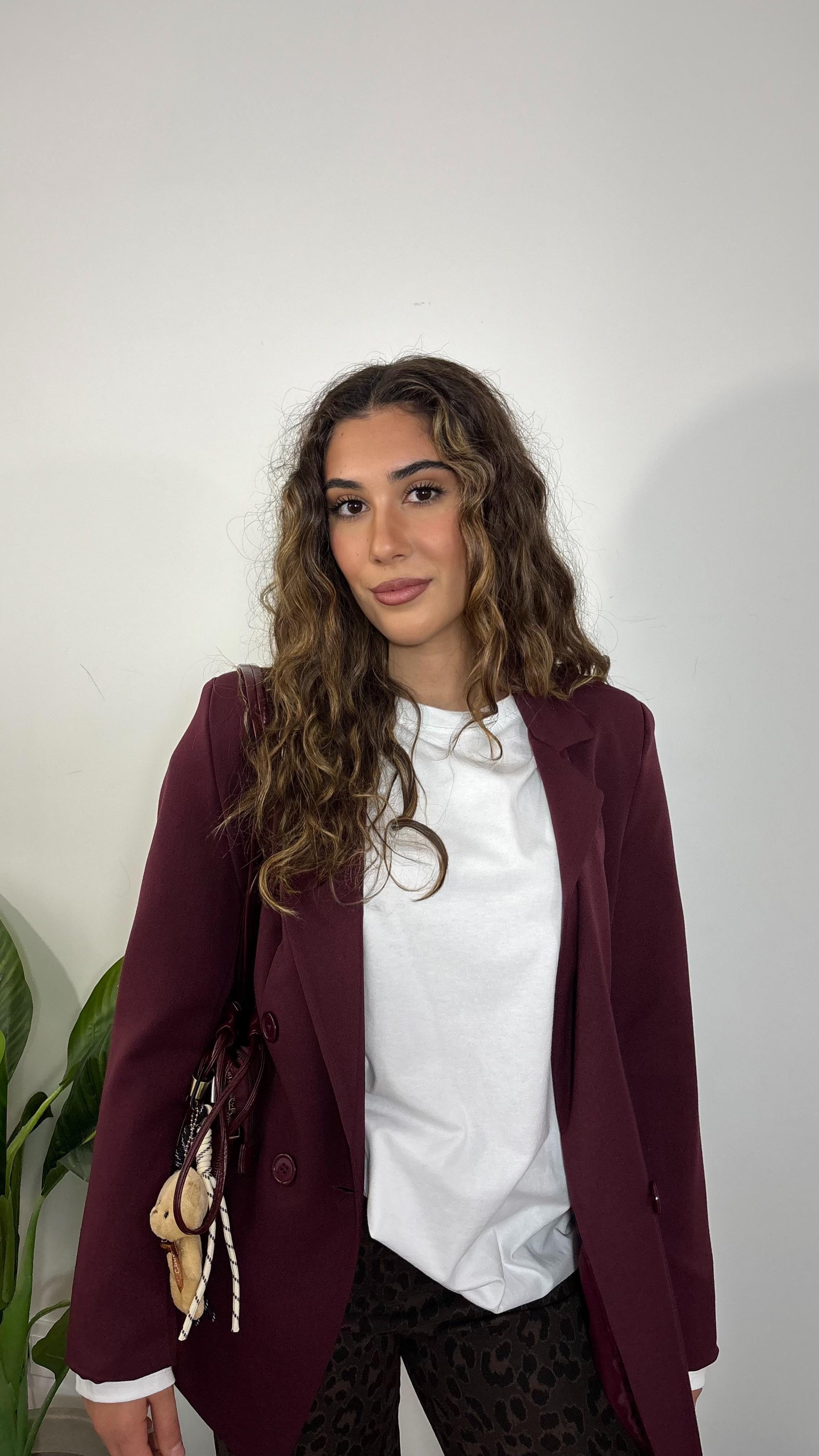 Giacca Doppiopetto Burgundy