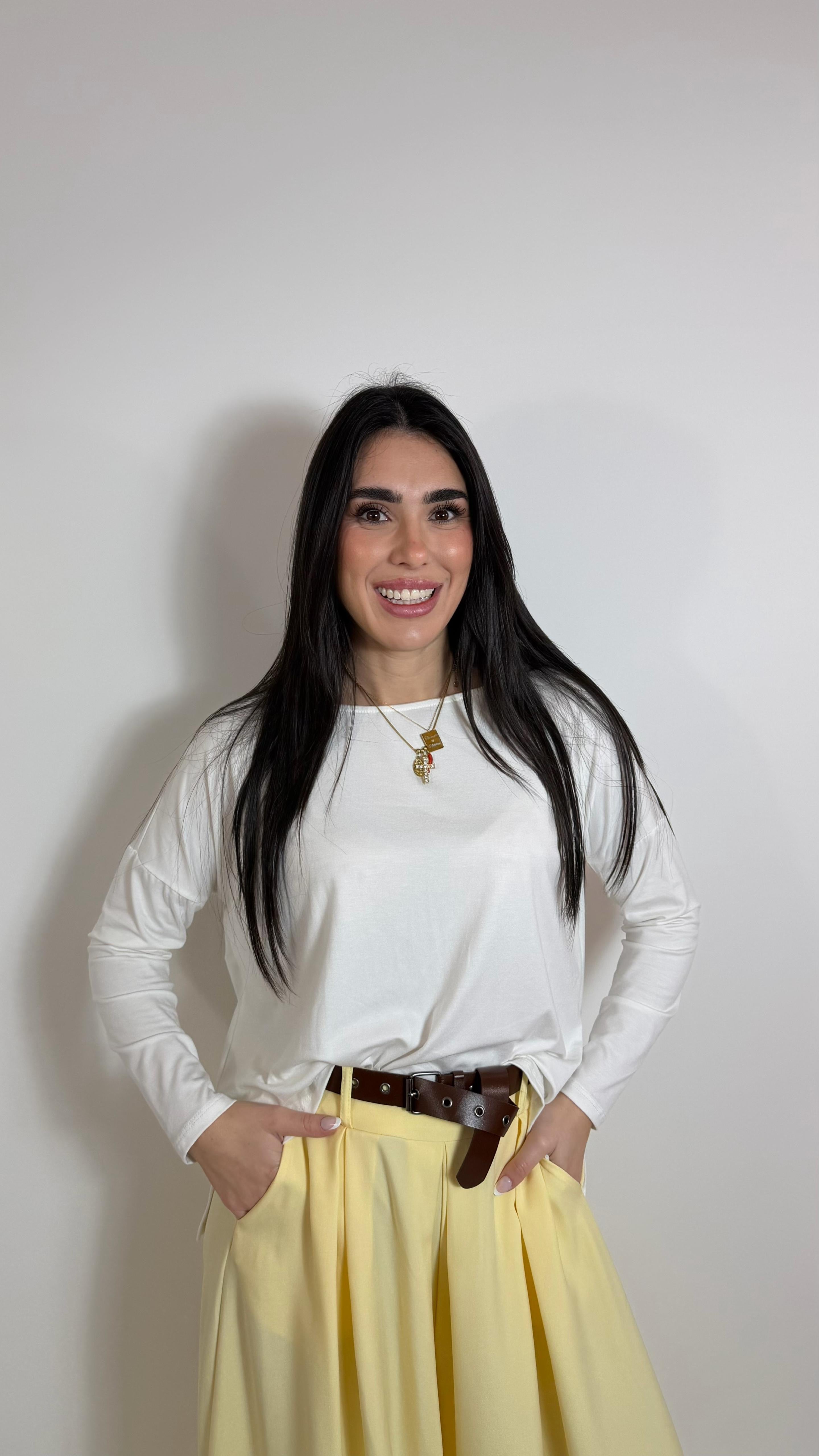 Maglia Kim Oversize Bianca