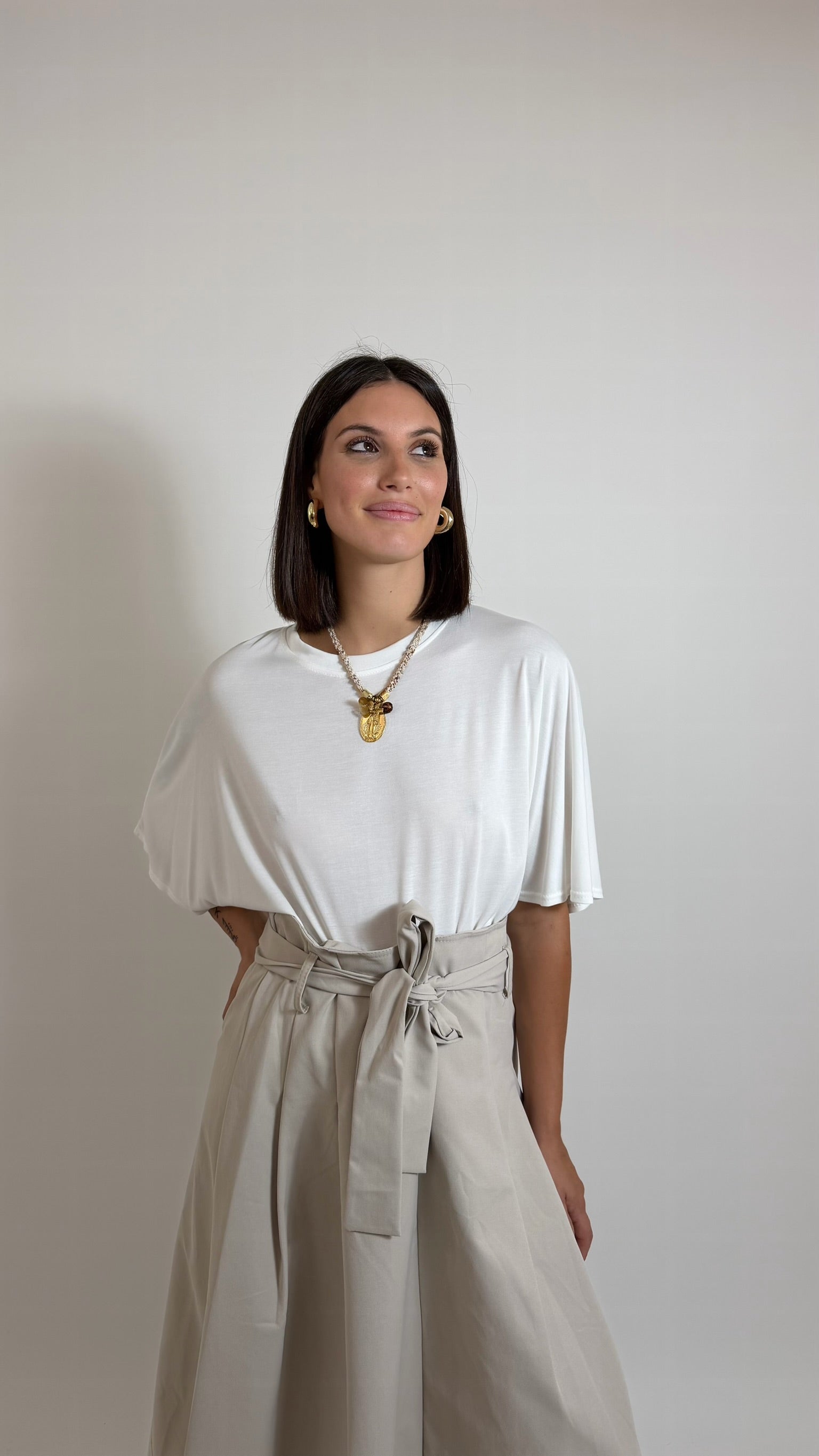 Gonna Pantalone Couture Burro