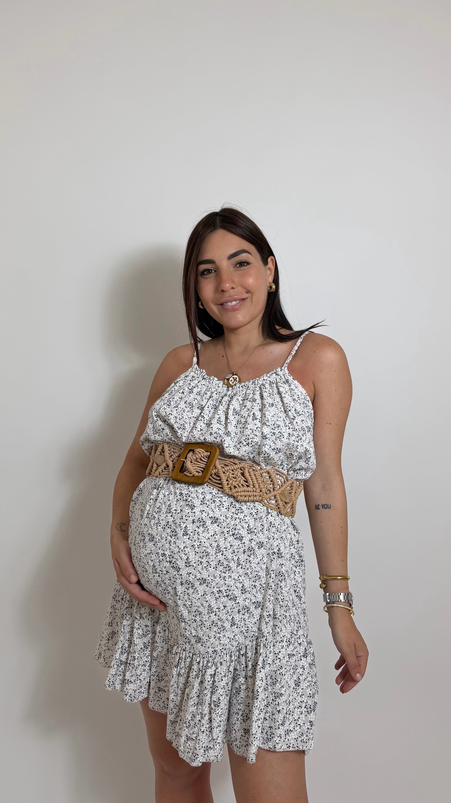 Mini Dress Bloom Bianco