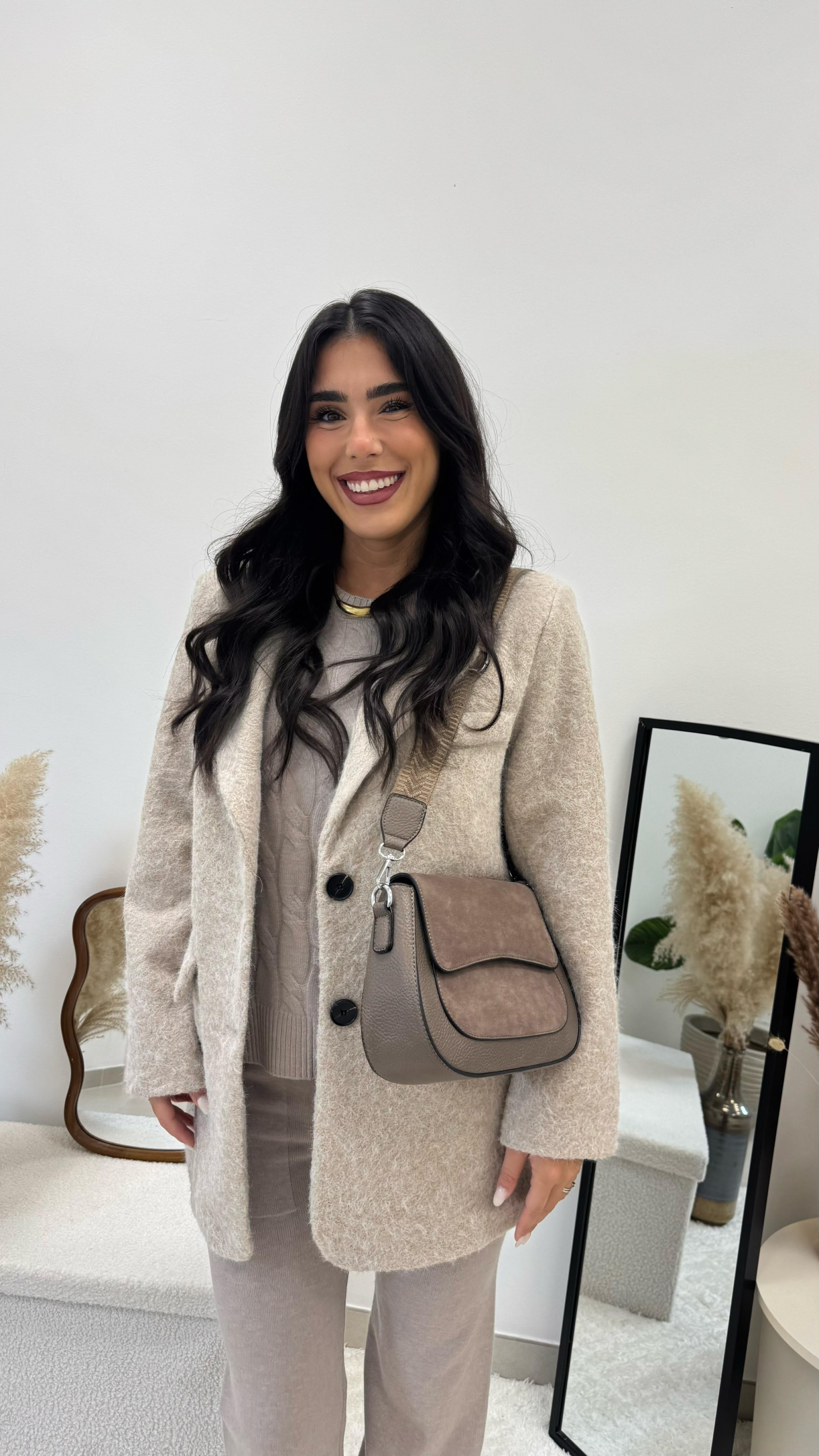 Cozy Coat Simil Teddy Burro