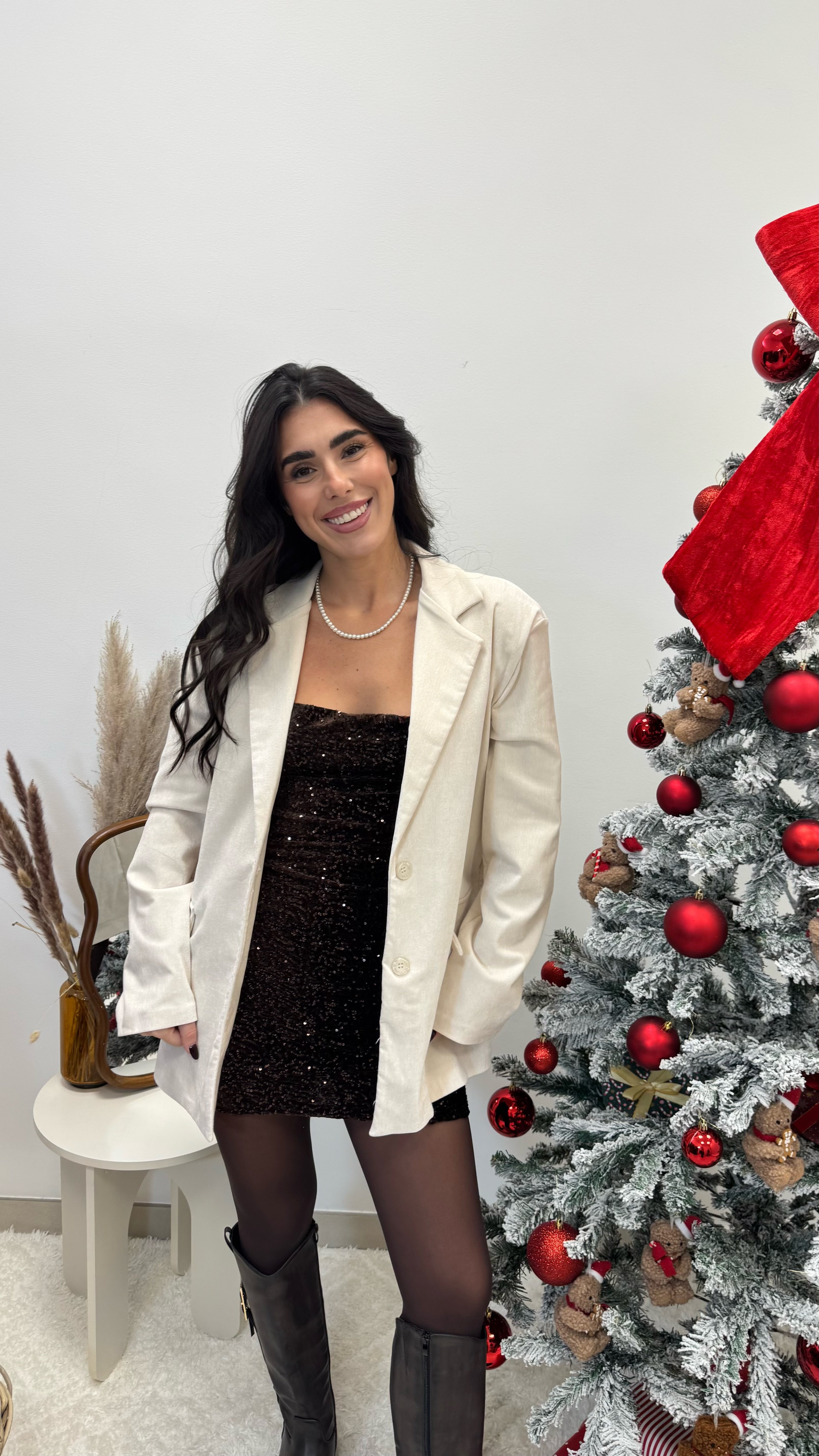 🥂Giacca Velvet Elegance Burro