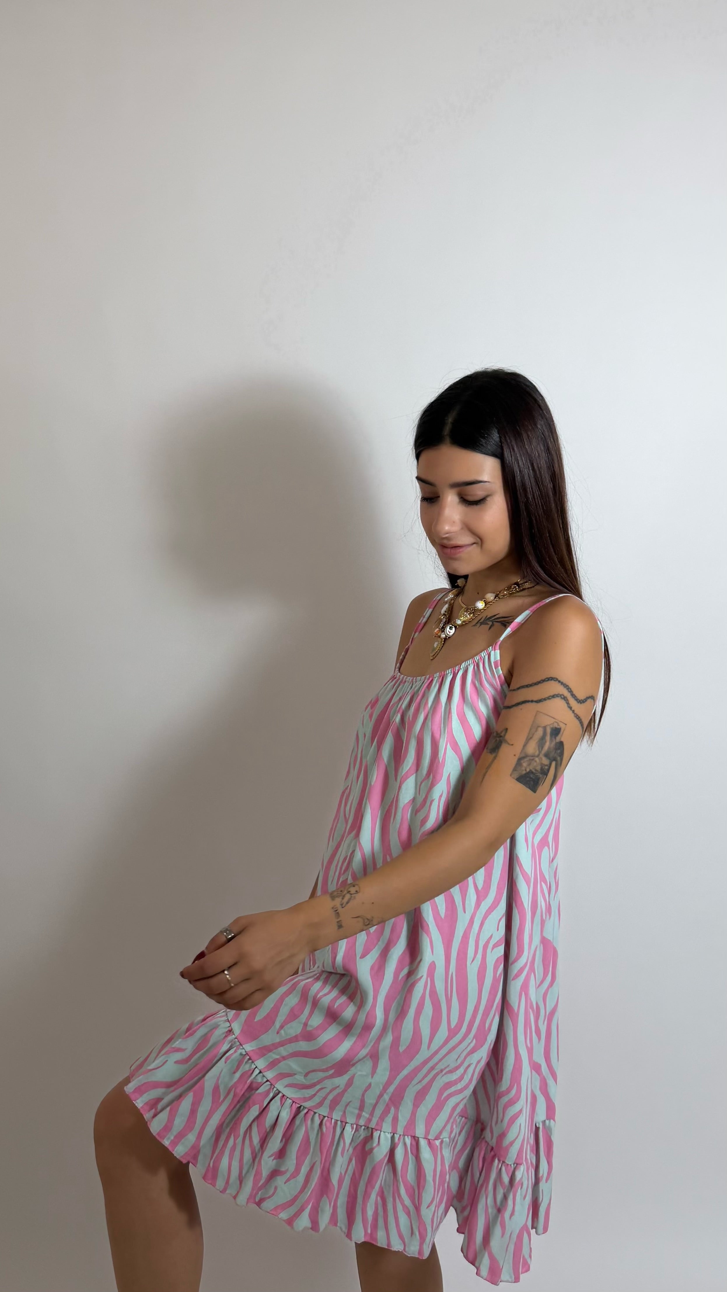 Happy Dress Candy Wave Pink/Sky