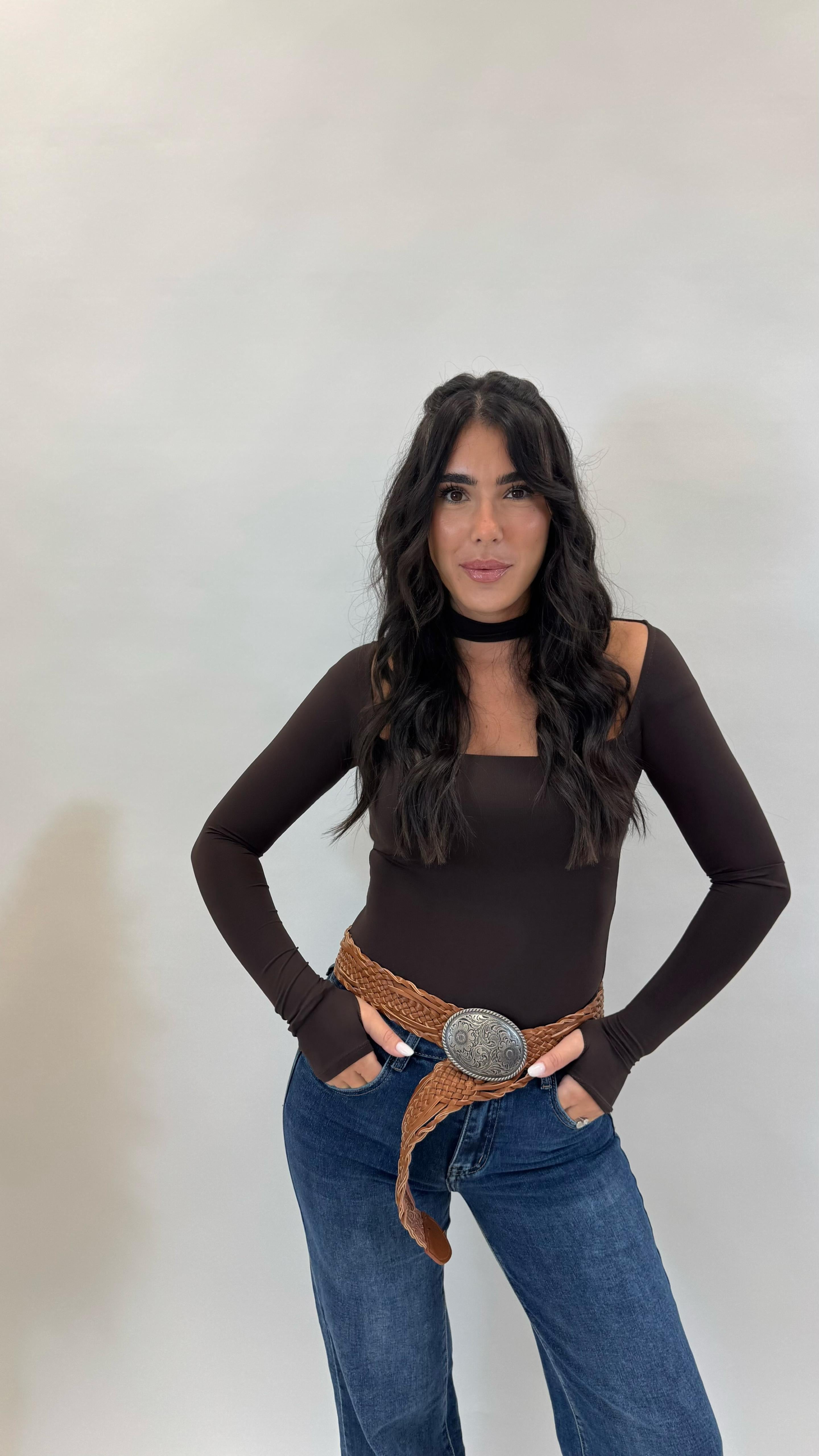 Body Scollo Chocker Cioccolato