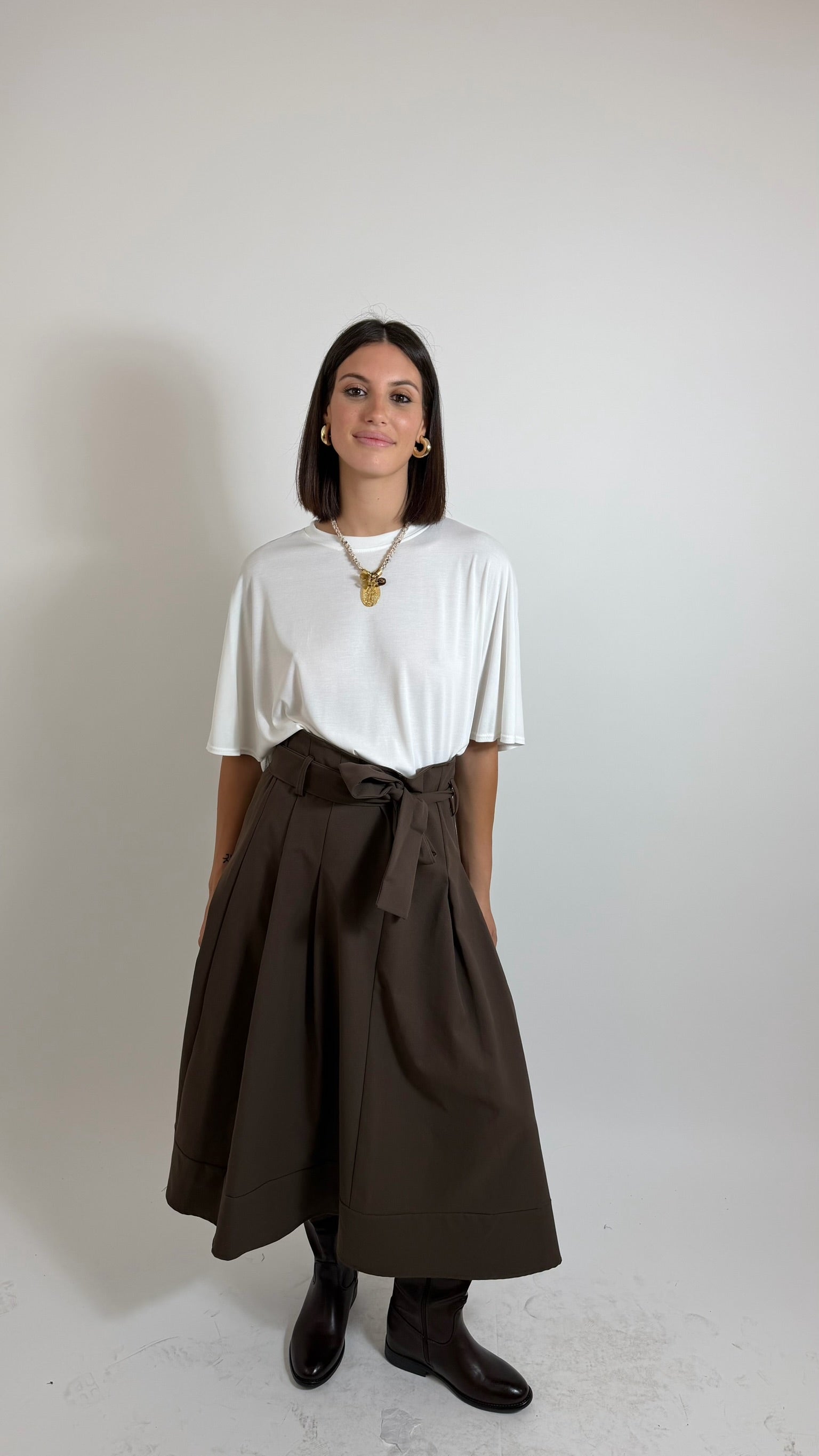 Gonna Pantalone Couture Choco