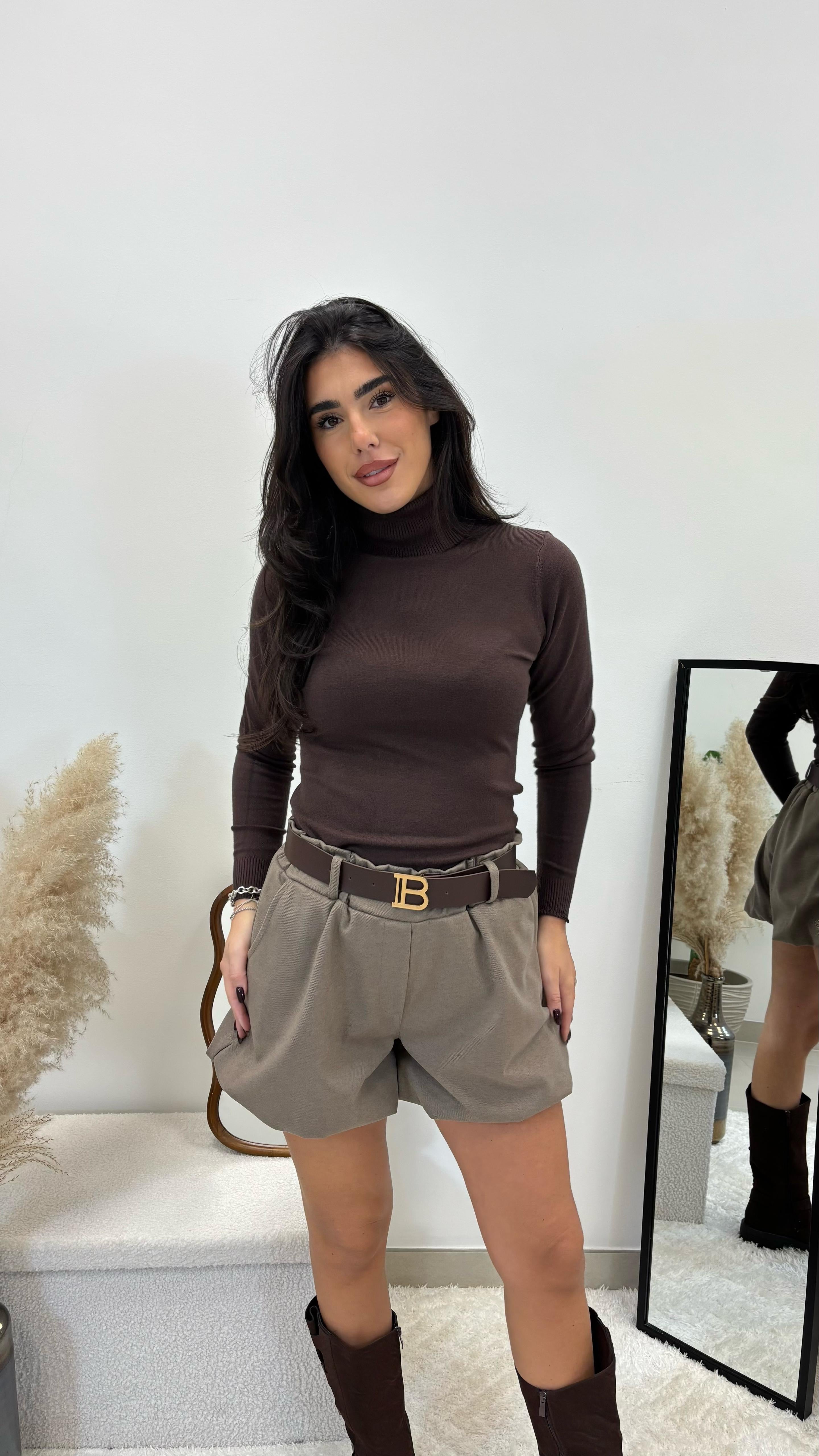 Short Balloon Cinta Inclusa B Tortora