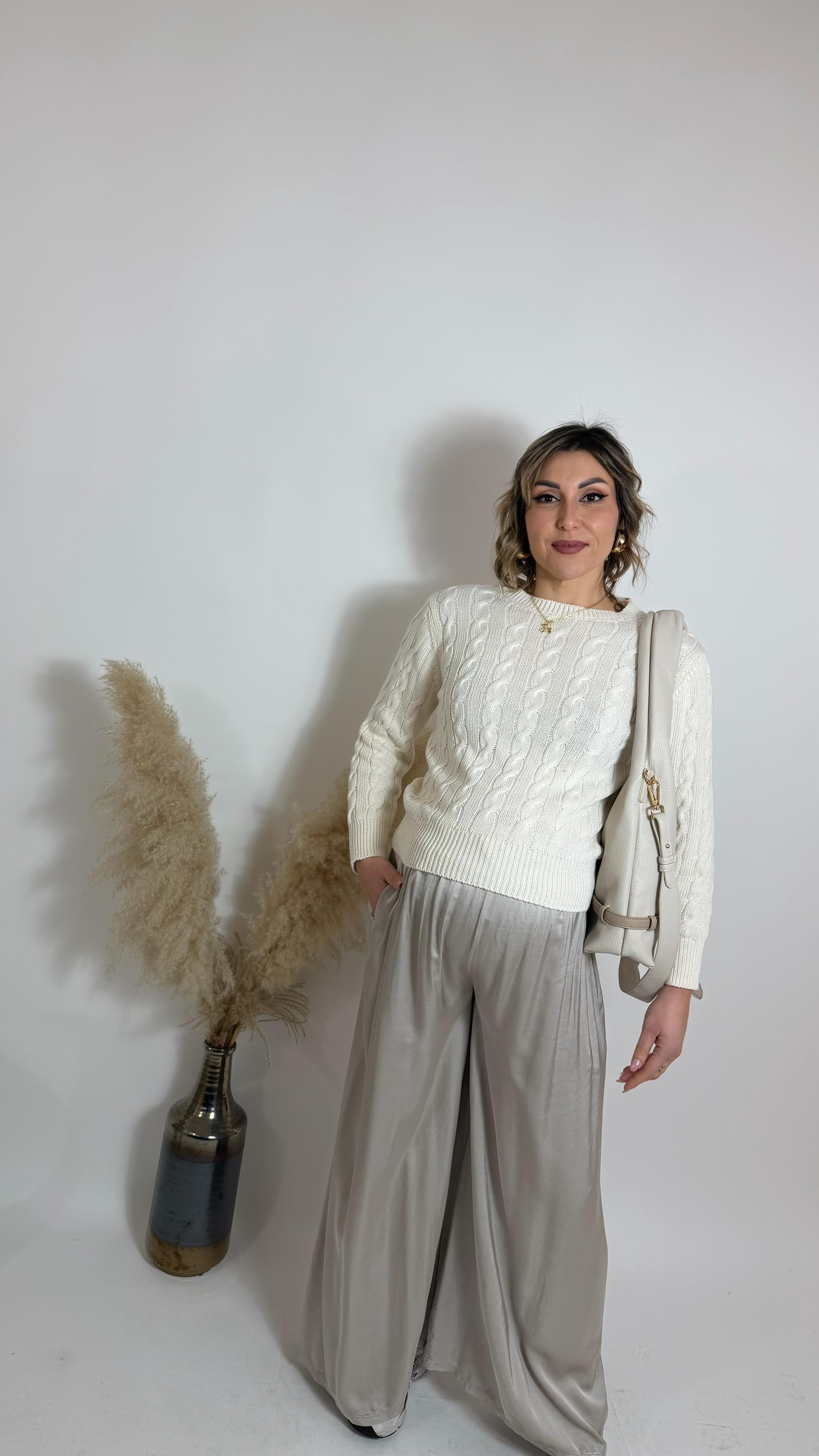 Mix & Match Set - Raso Di Viscosa - Sabbia