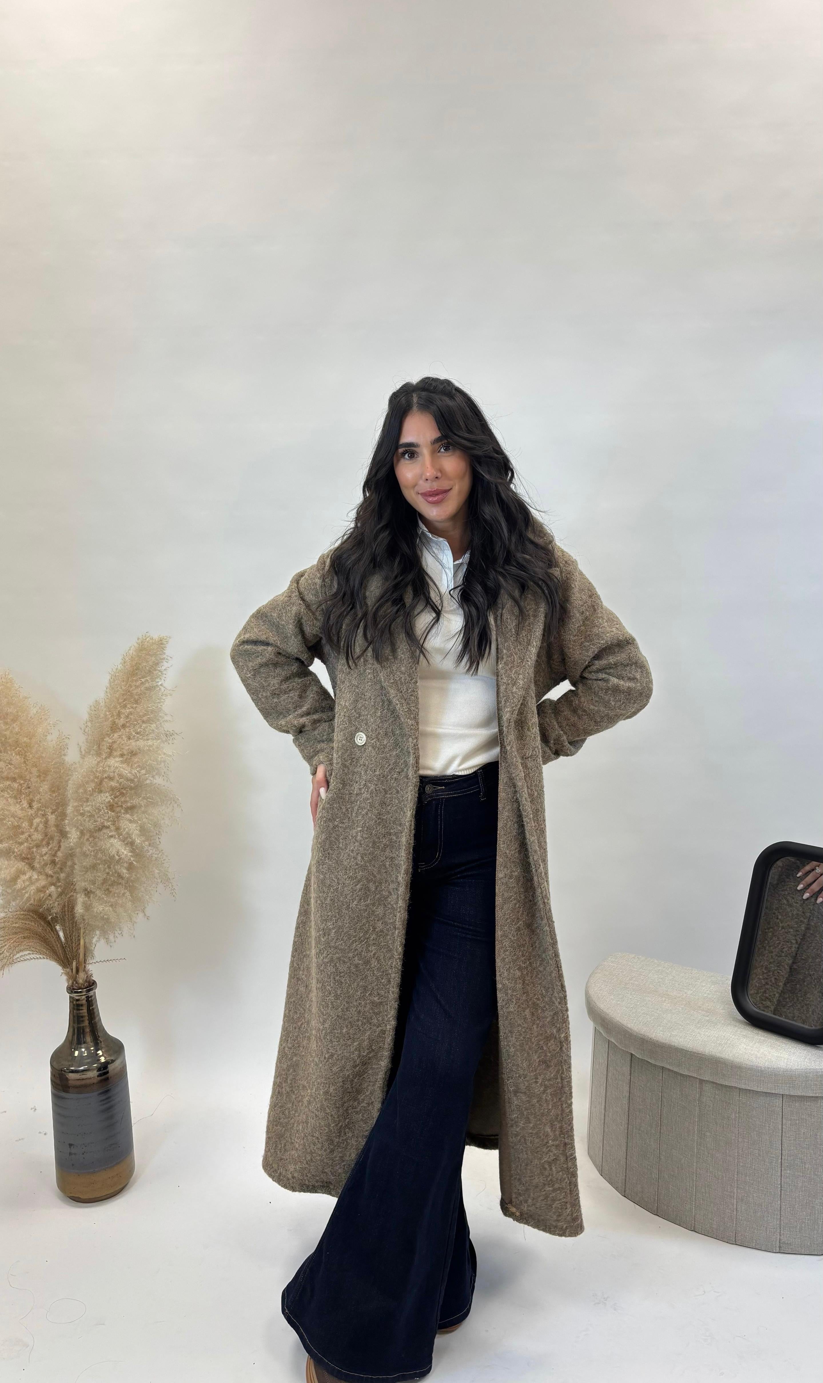 Cappotto Simil Teddy Tortora
