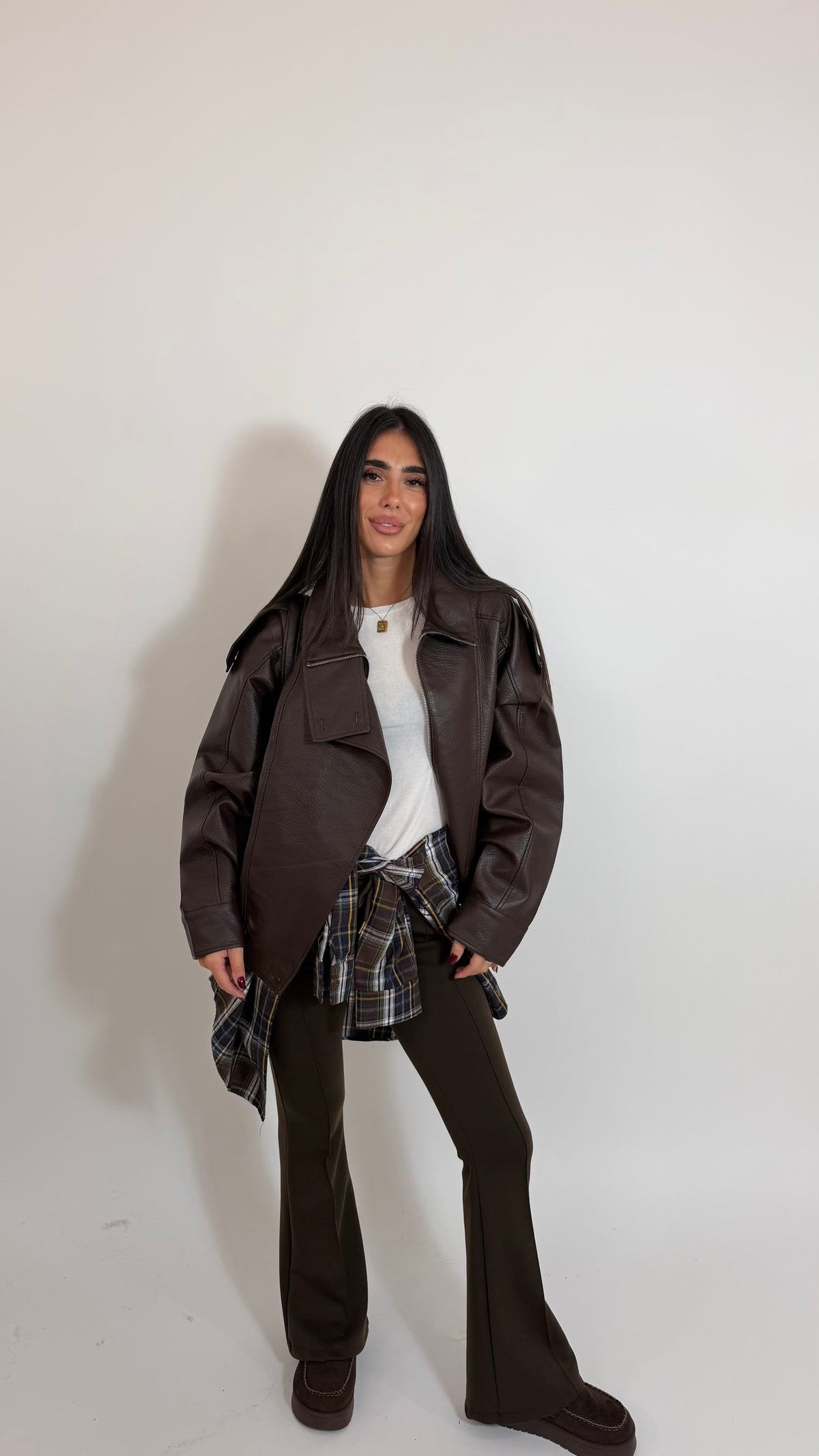 Pantalone Flare Comfort Choco