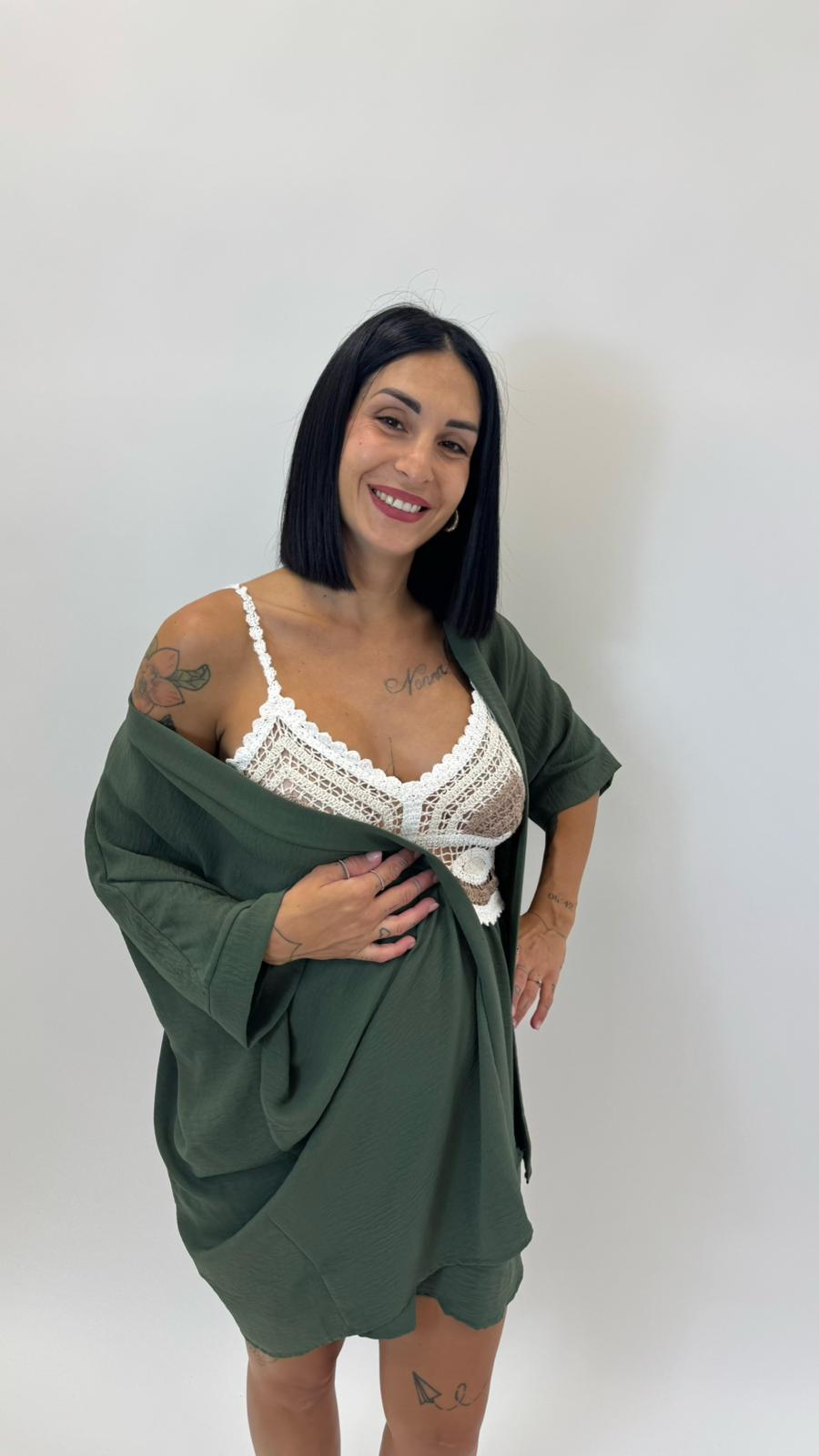 Mini Jump Crochet Verde Utility