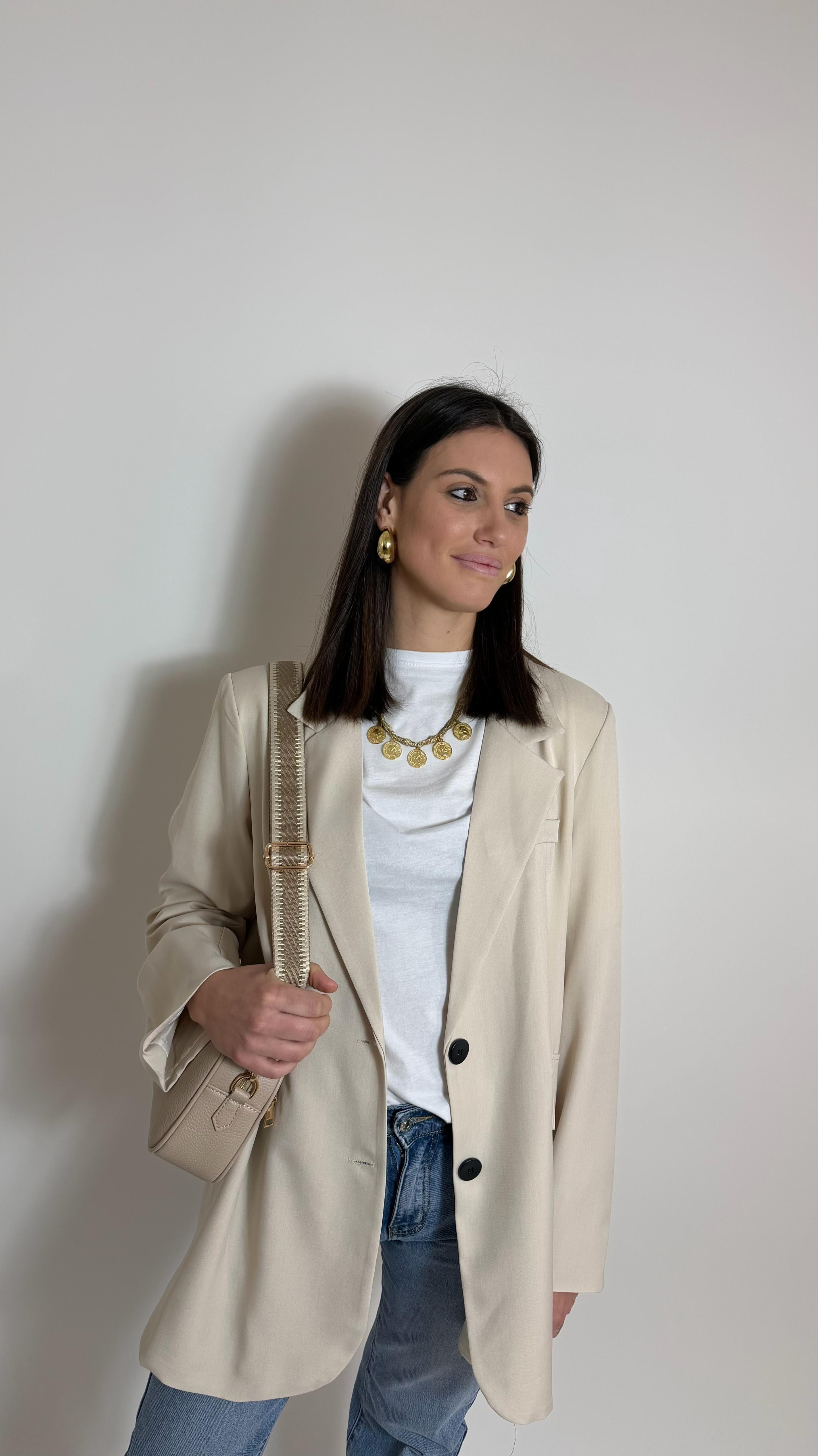 Giacca Oversize Burro