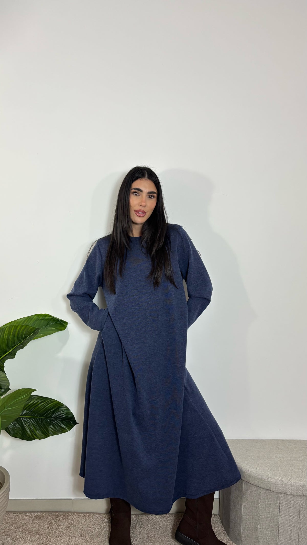 Abito Over Blu Denim