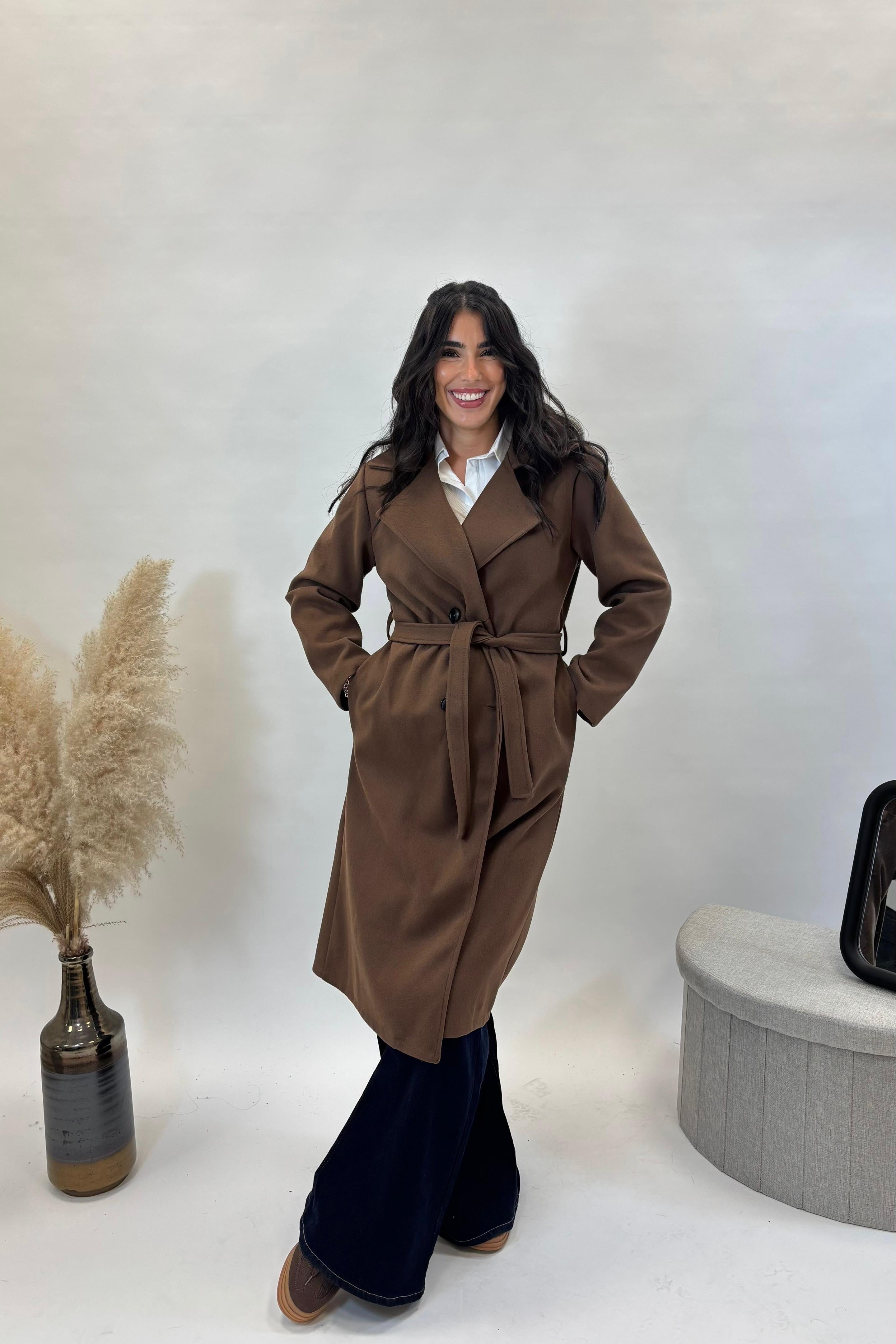 Coat BE YOU con Cinta Choco