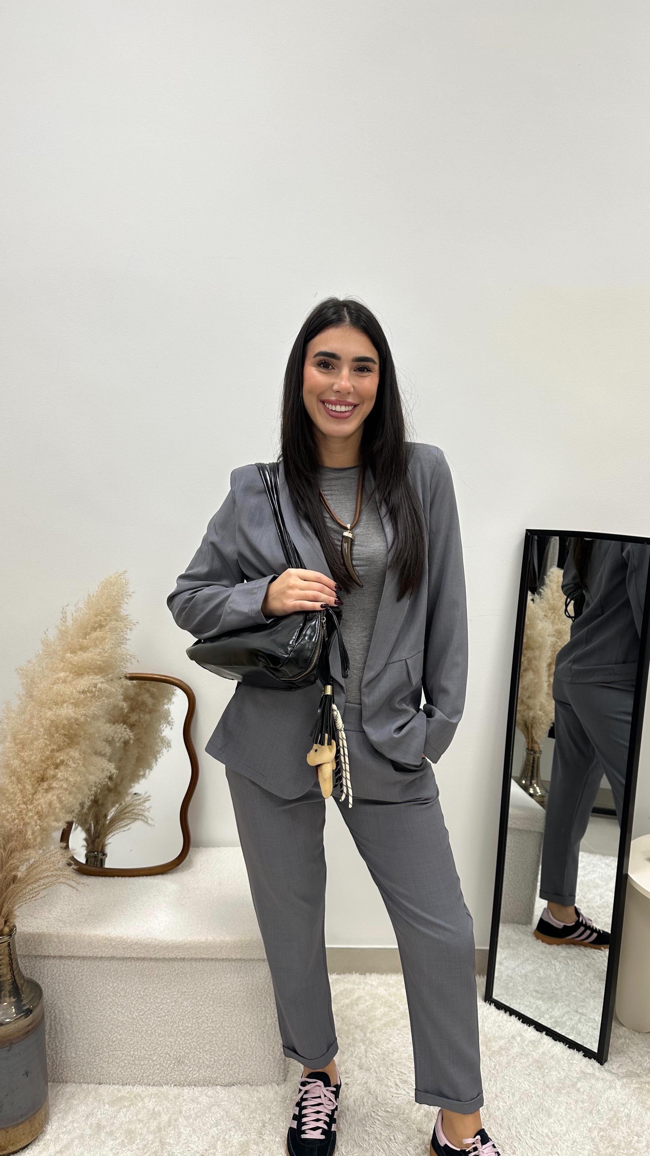 Tailleur Essential Grigio Perla