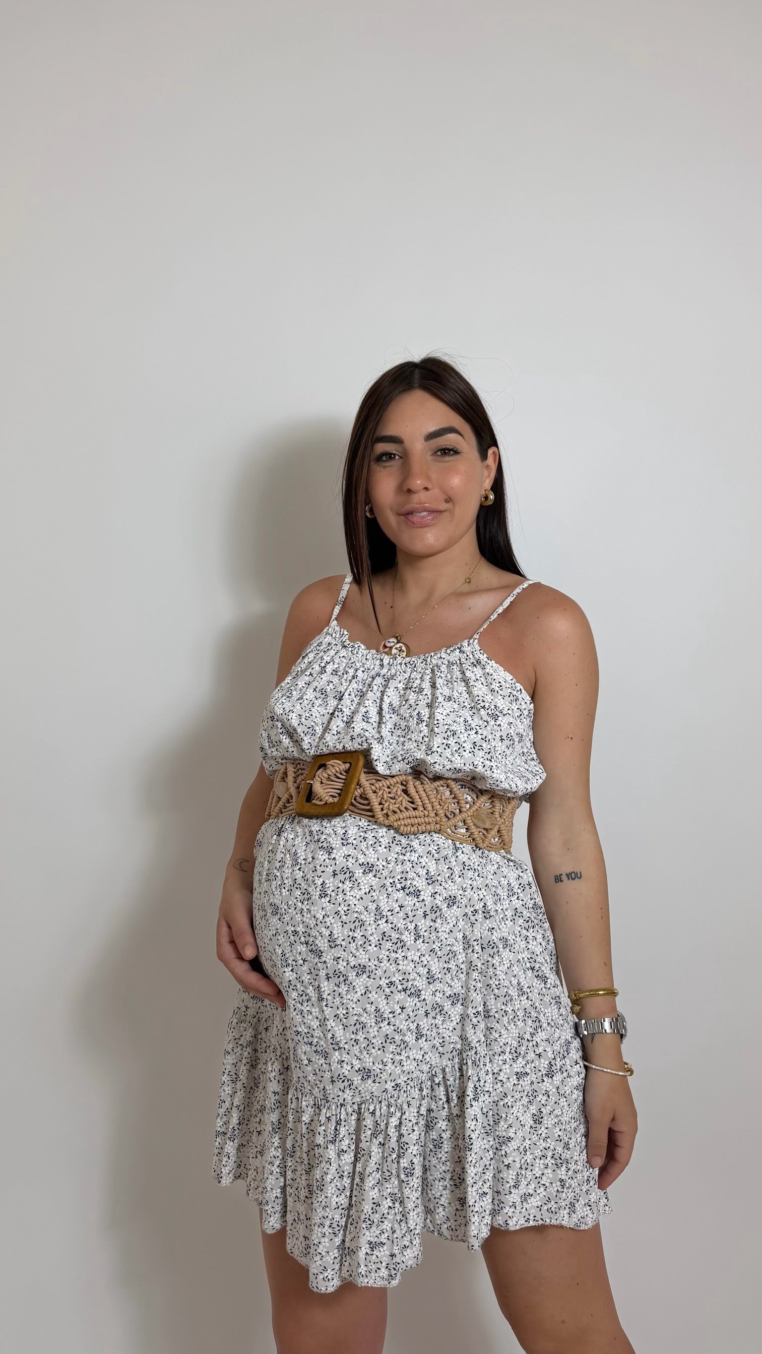 Mini Dress Bloom Bianco