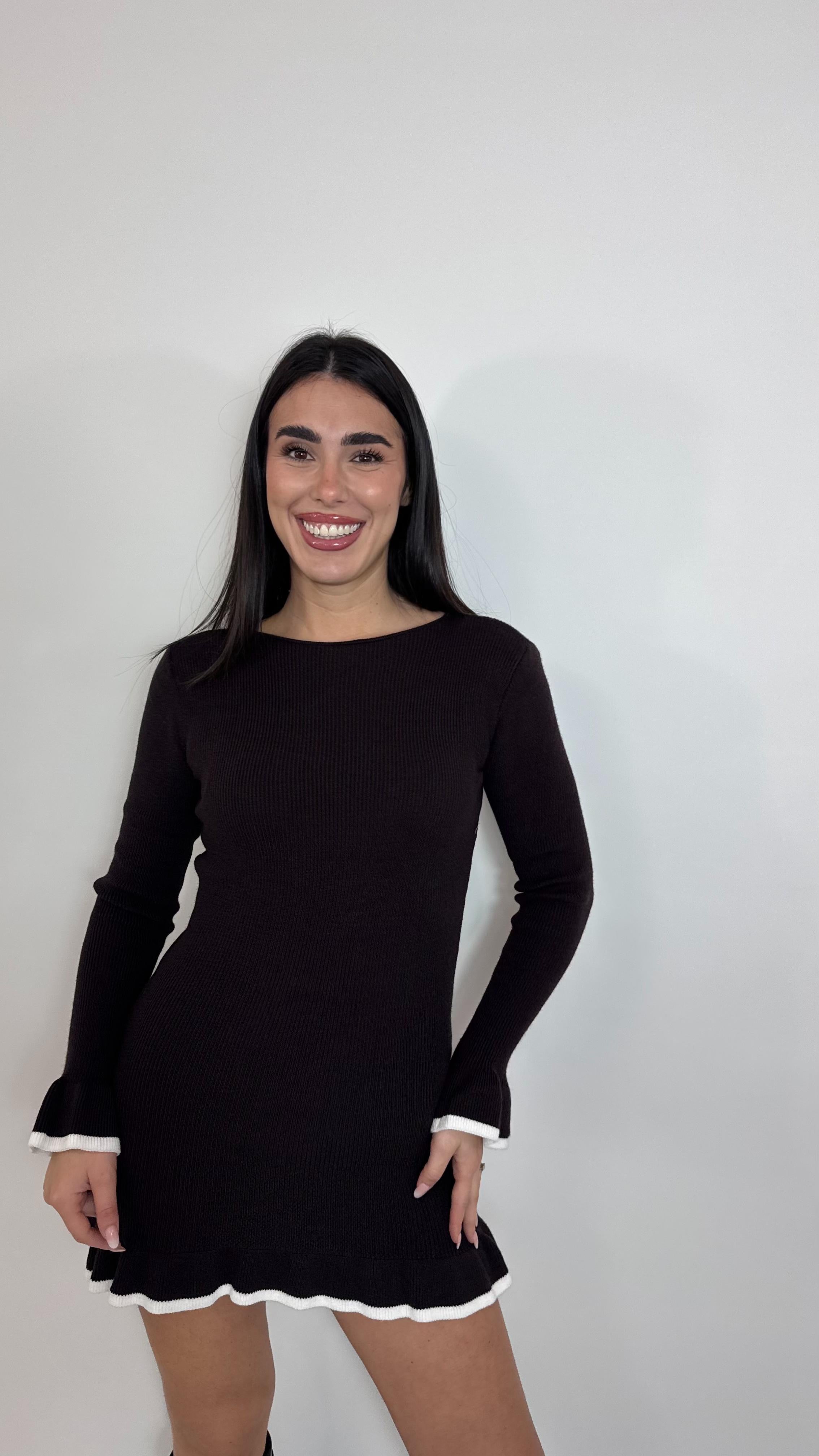 🥂Minidress Soft Chic Testa di Moro