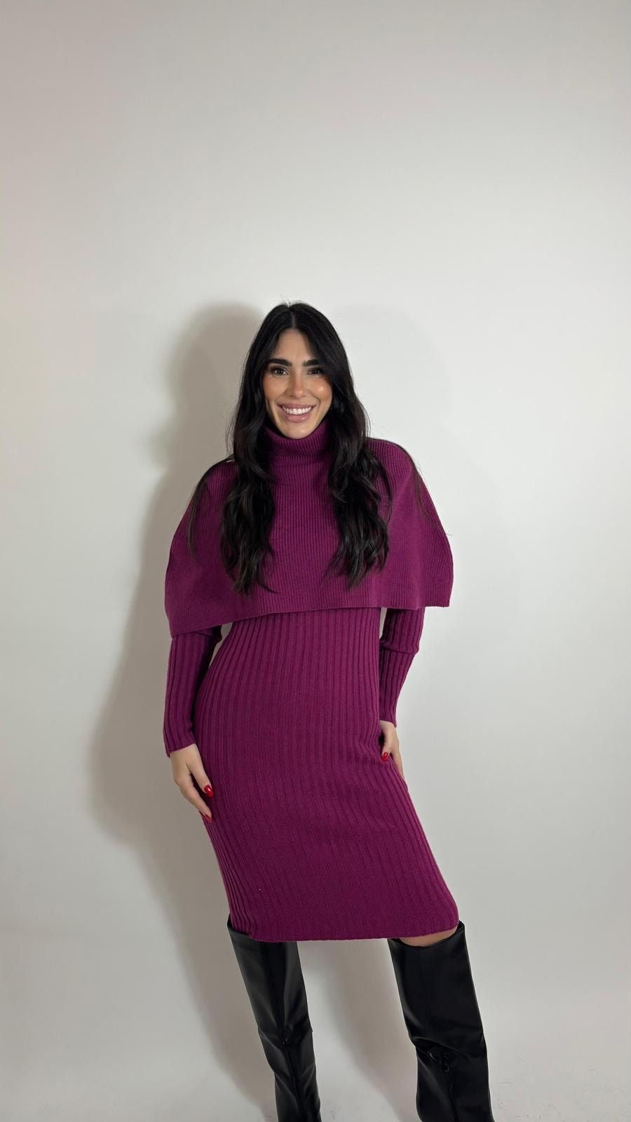 Abito Double Magenta