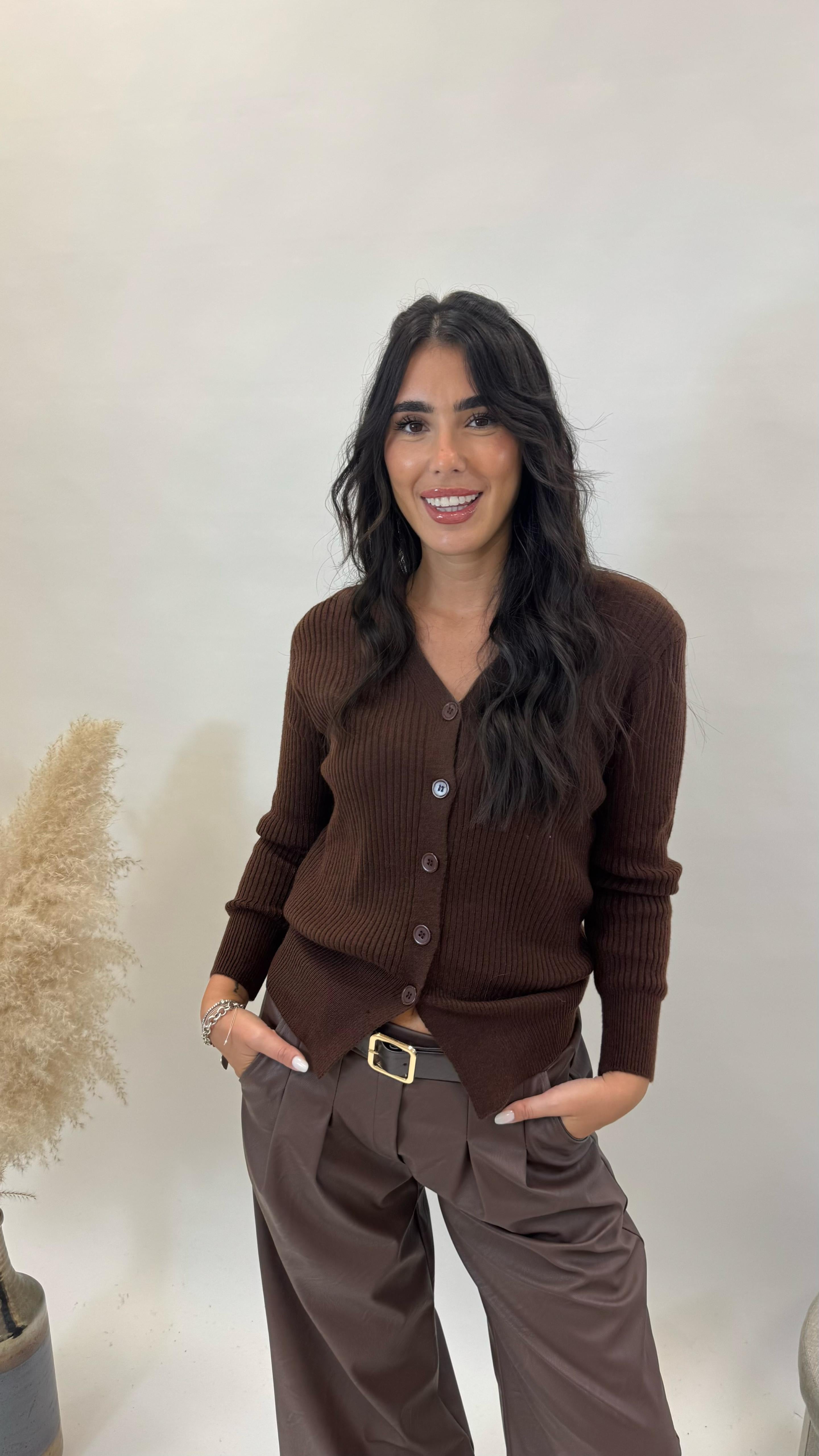 Cardigan Pull Cioccolato
