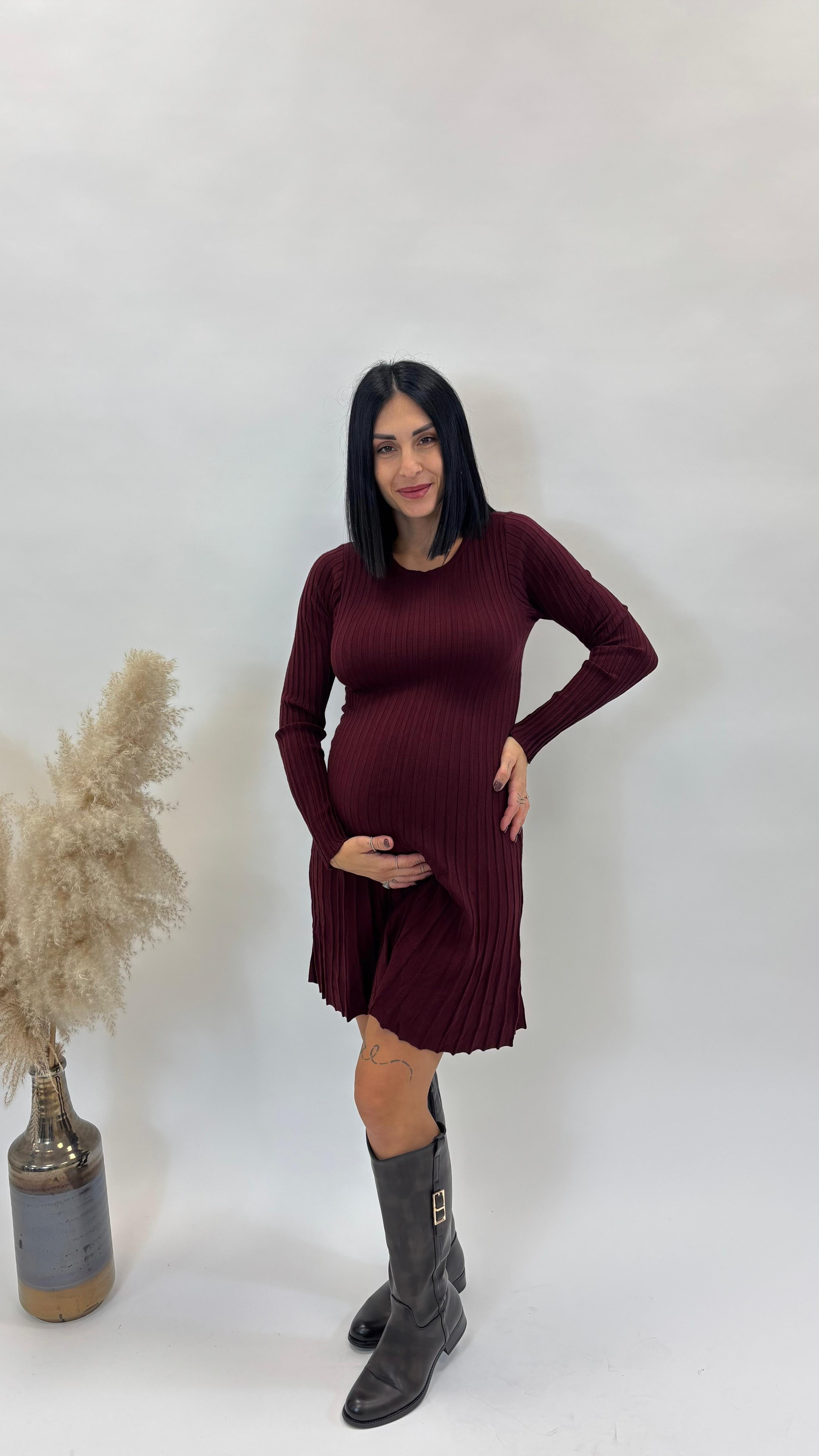 Abito Ginevra Burgundy