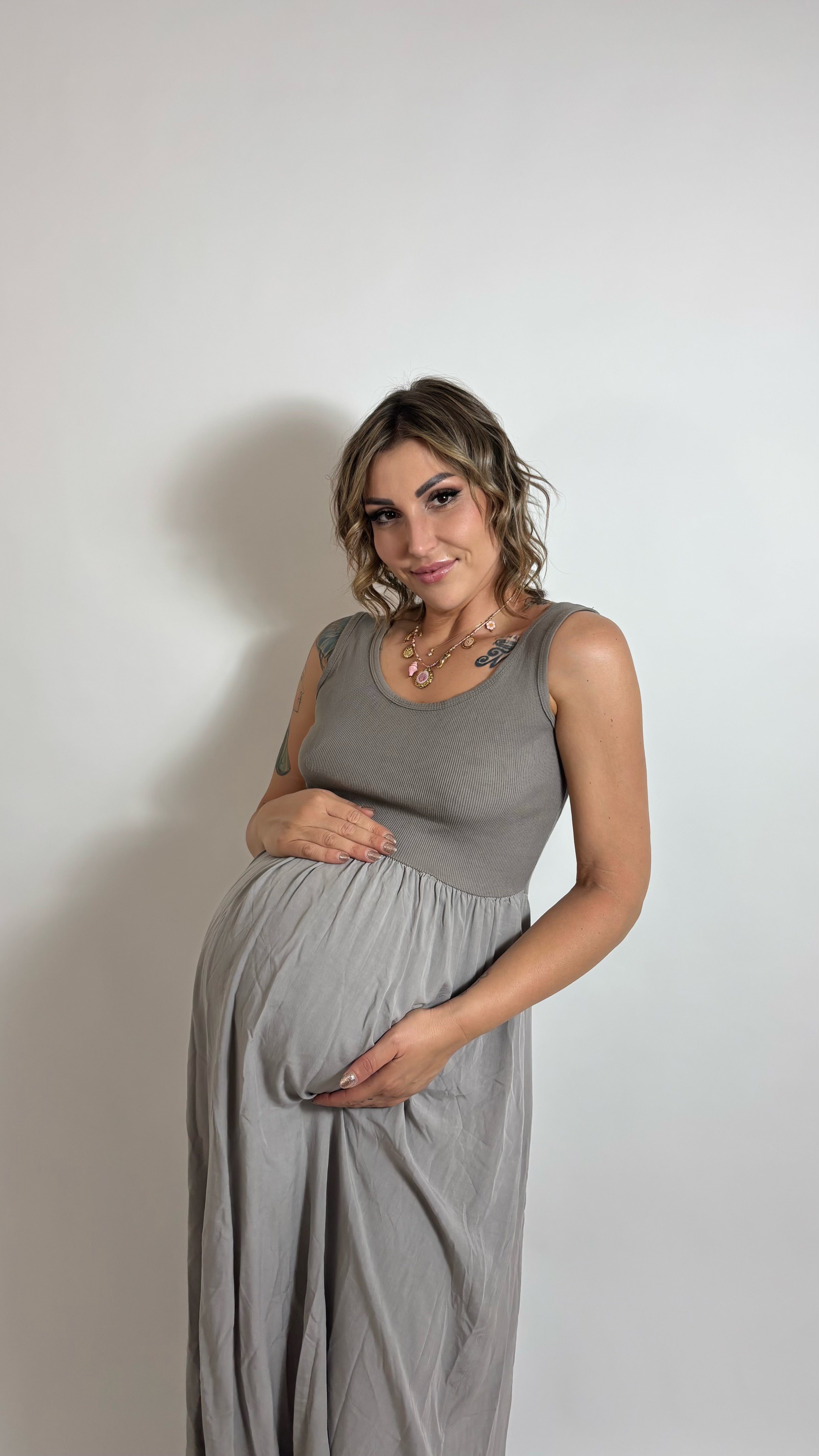 Abito Basic Tank Tortora