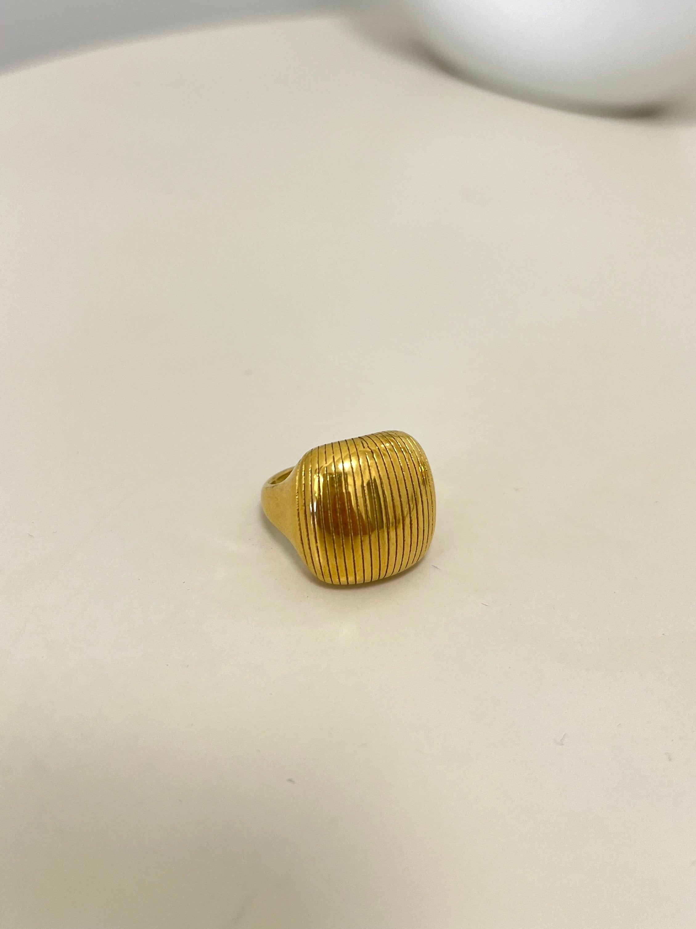 Anello Stripes Gold