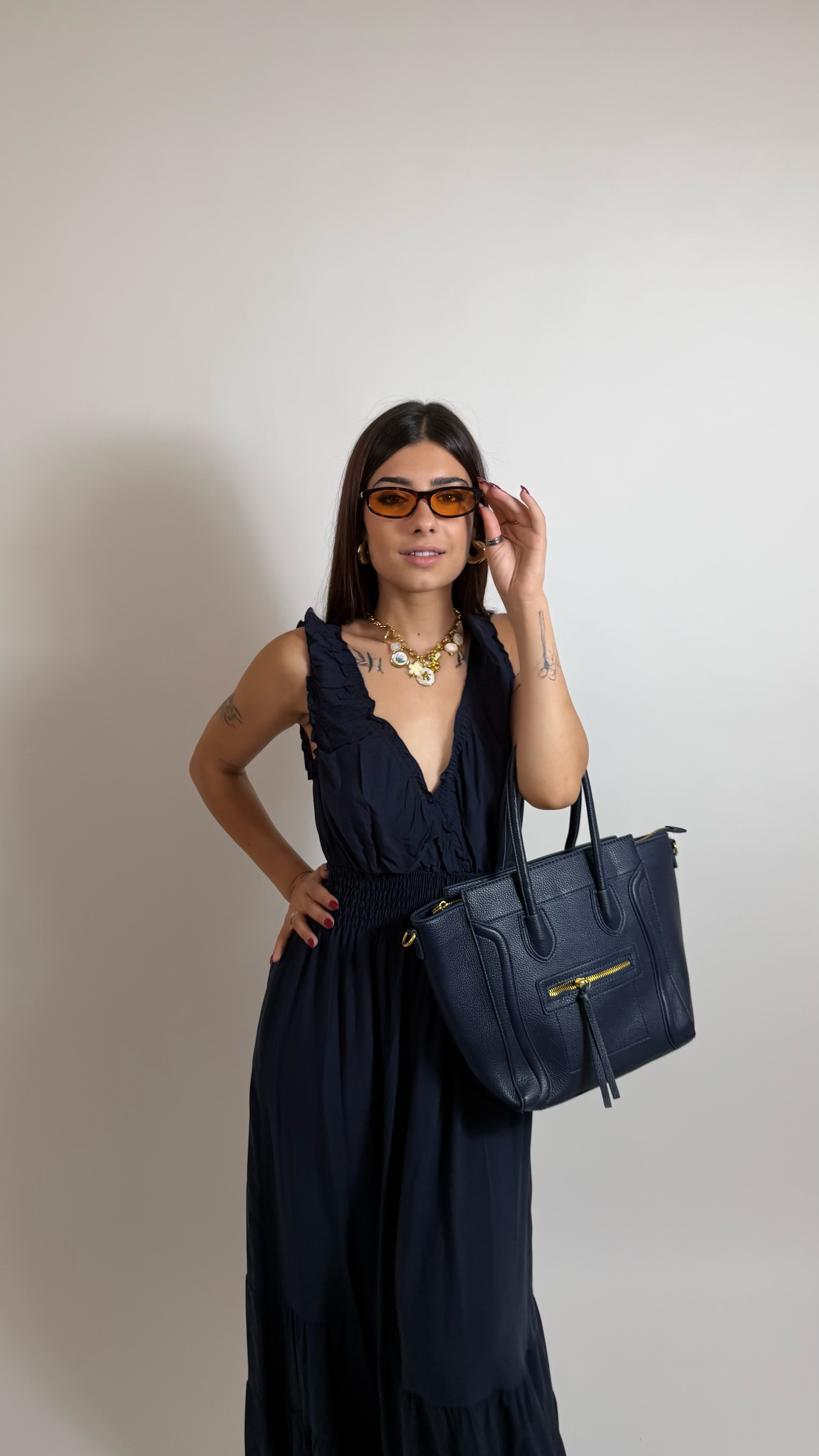 Abito Romance Blu Notte
